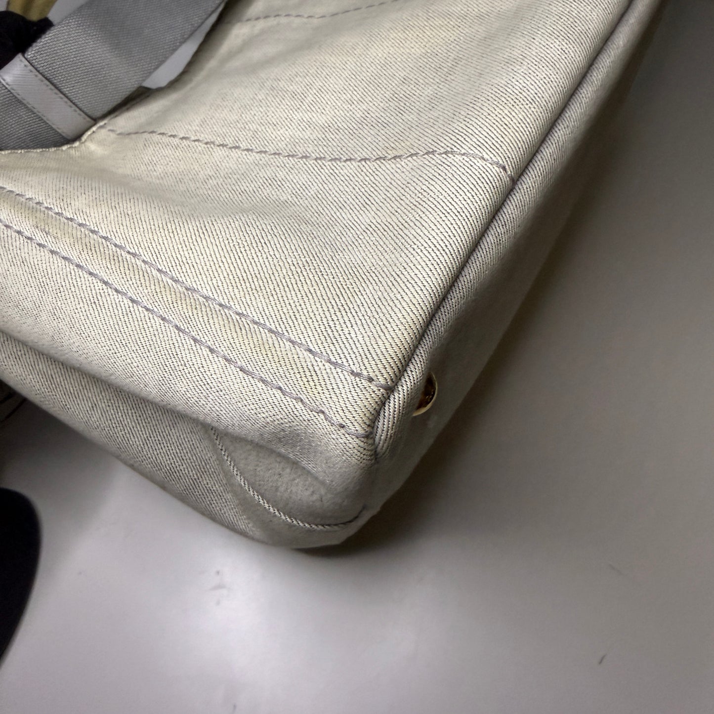 Prada Canapa Gray Denim, Large