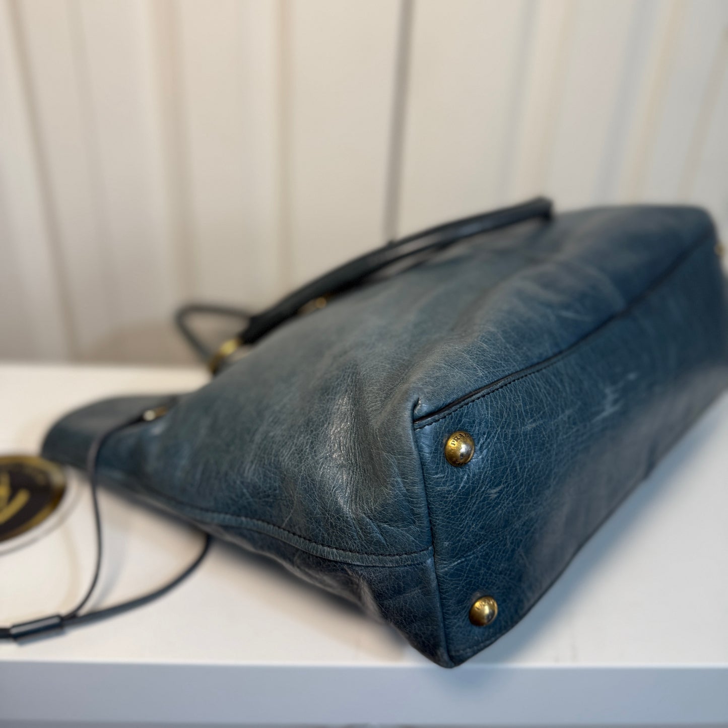 Prada Vitello Shine Leather Tote