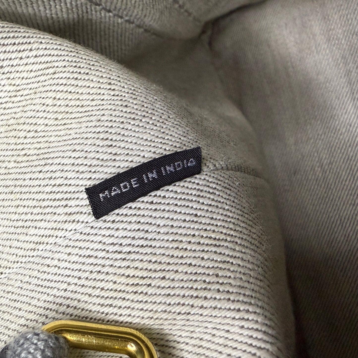 Prada Canapa Gray Denim, Large