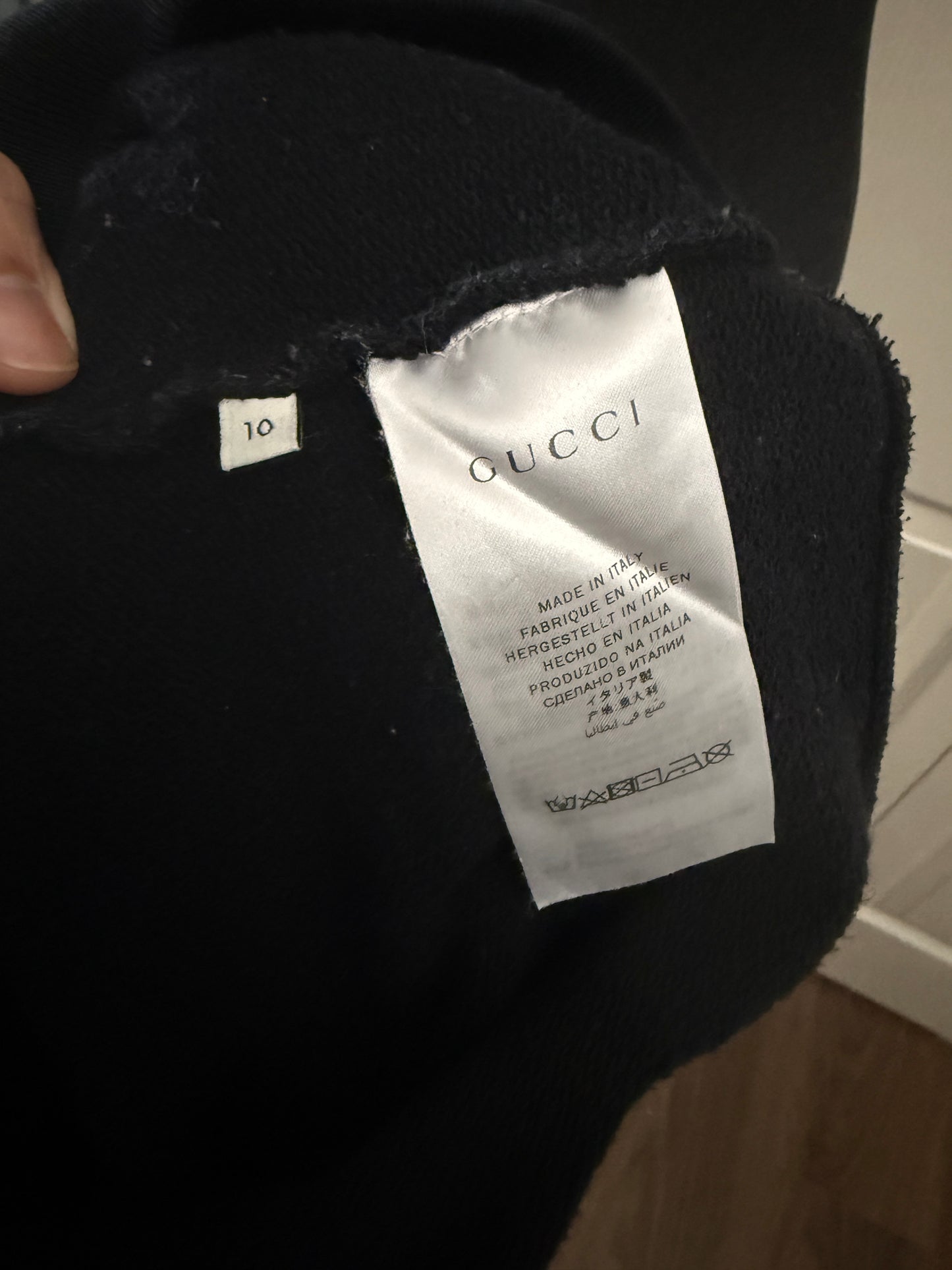Gucci Black and Gold Crew Neck Sweater