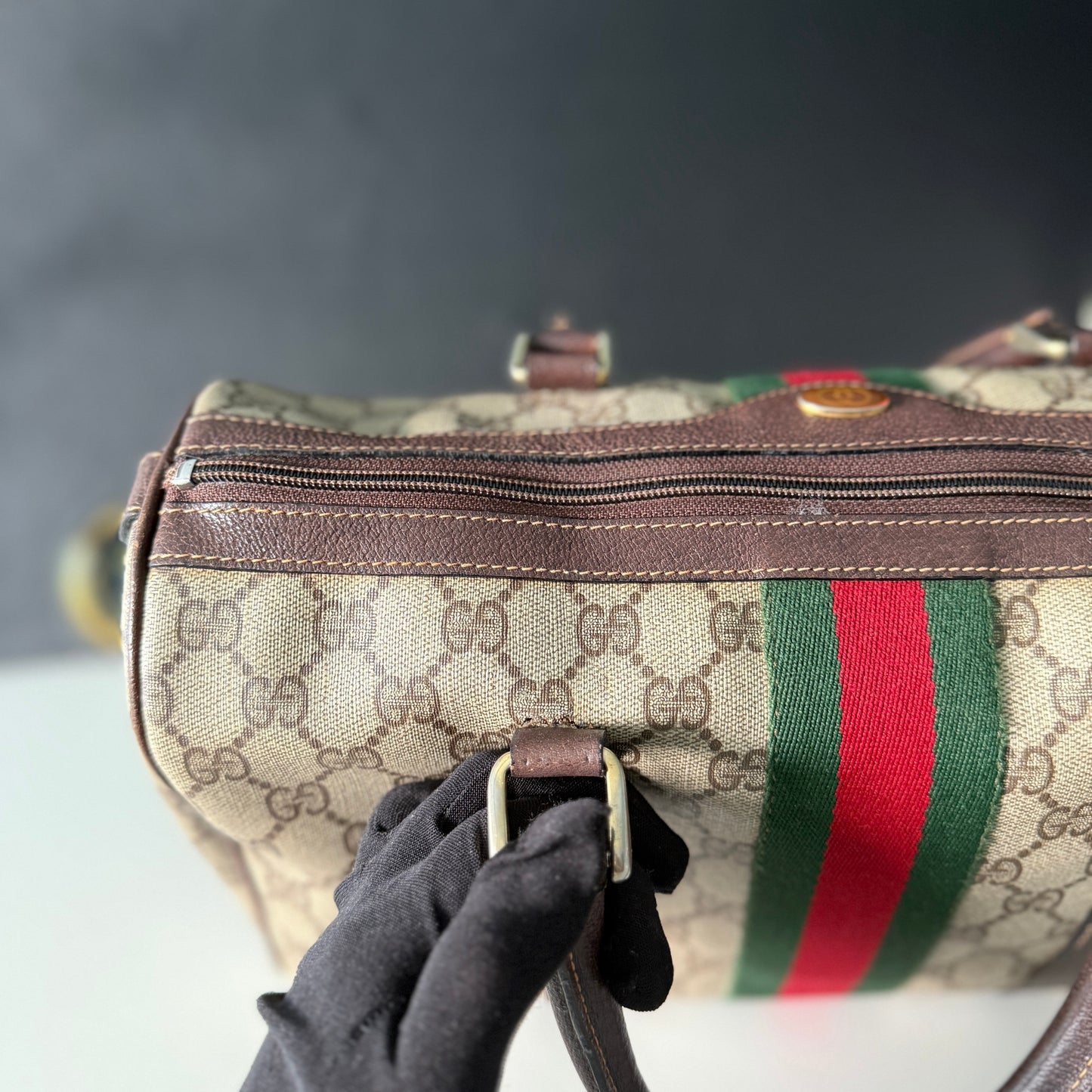 Gucci Sherry Line Boston Bag