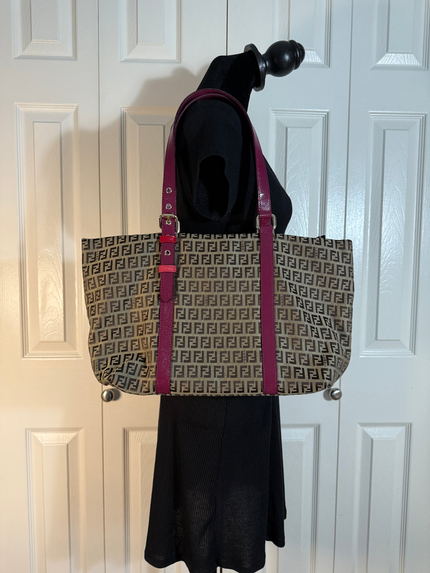 Fendi Zucchino Canvas Superstar Tote