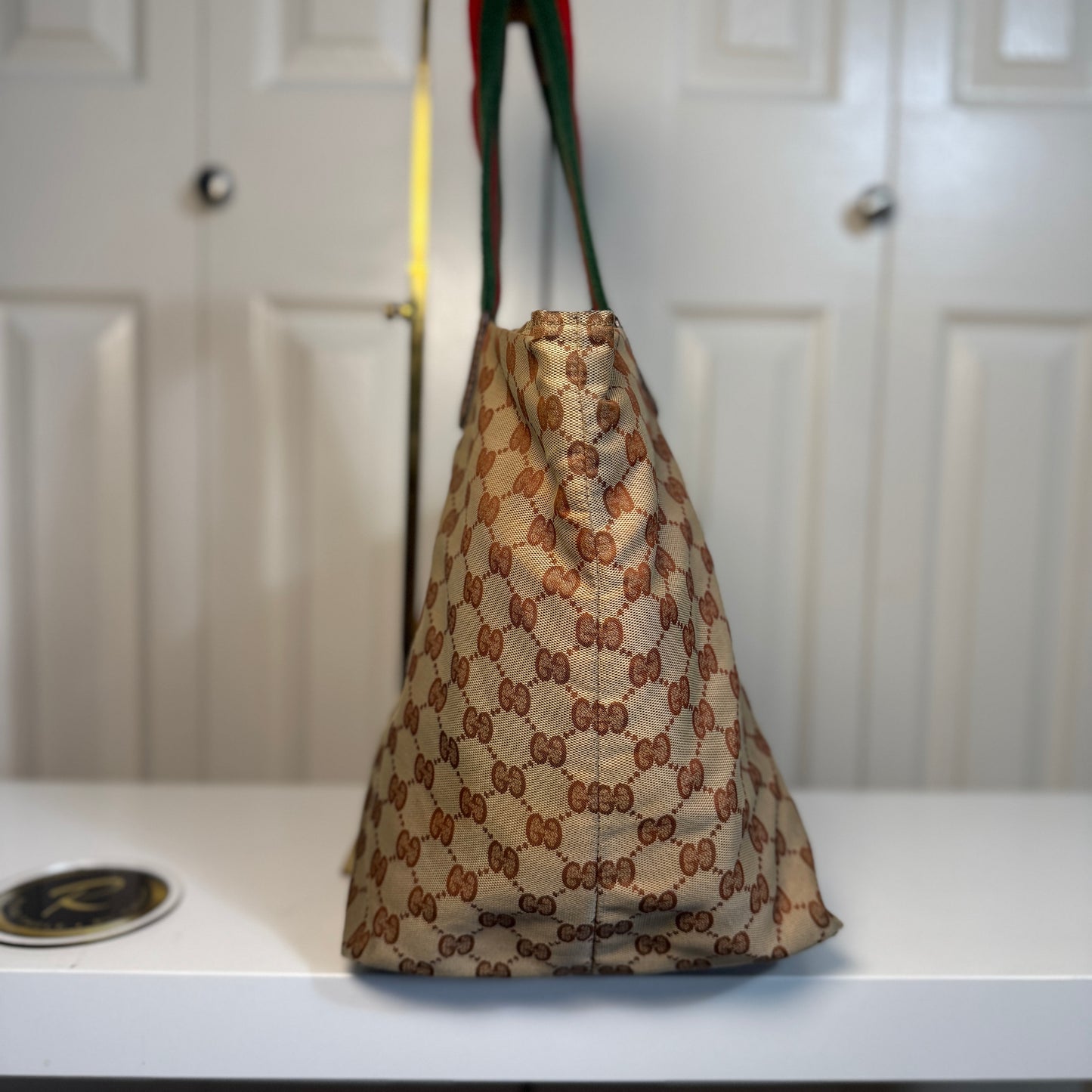 Gucci Sherry Line Canvas Tote