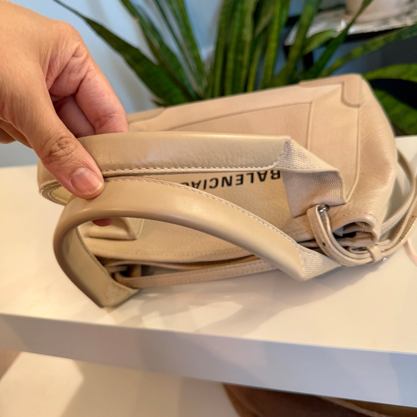 Balenciaga Calfskin Leather XS Cabas 2-way Tote / Crossbody