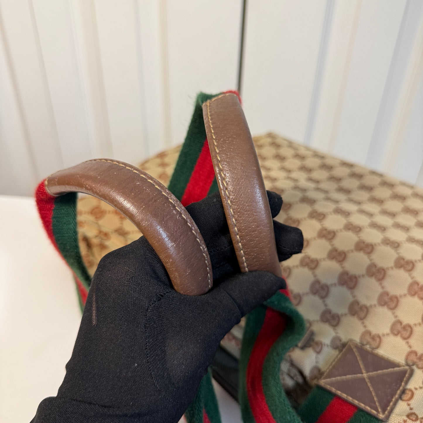 Gucci Sherry Line Canvas Tote