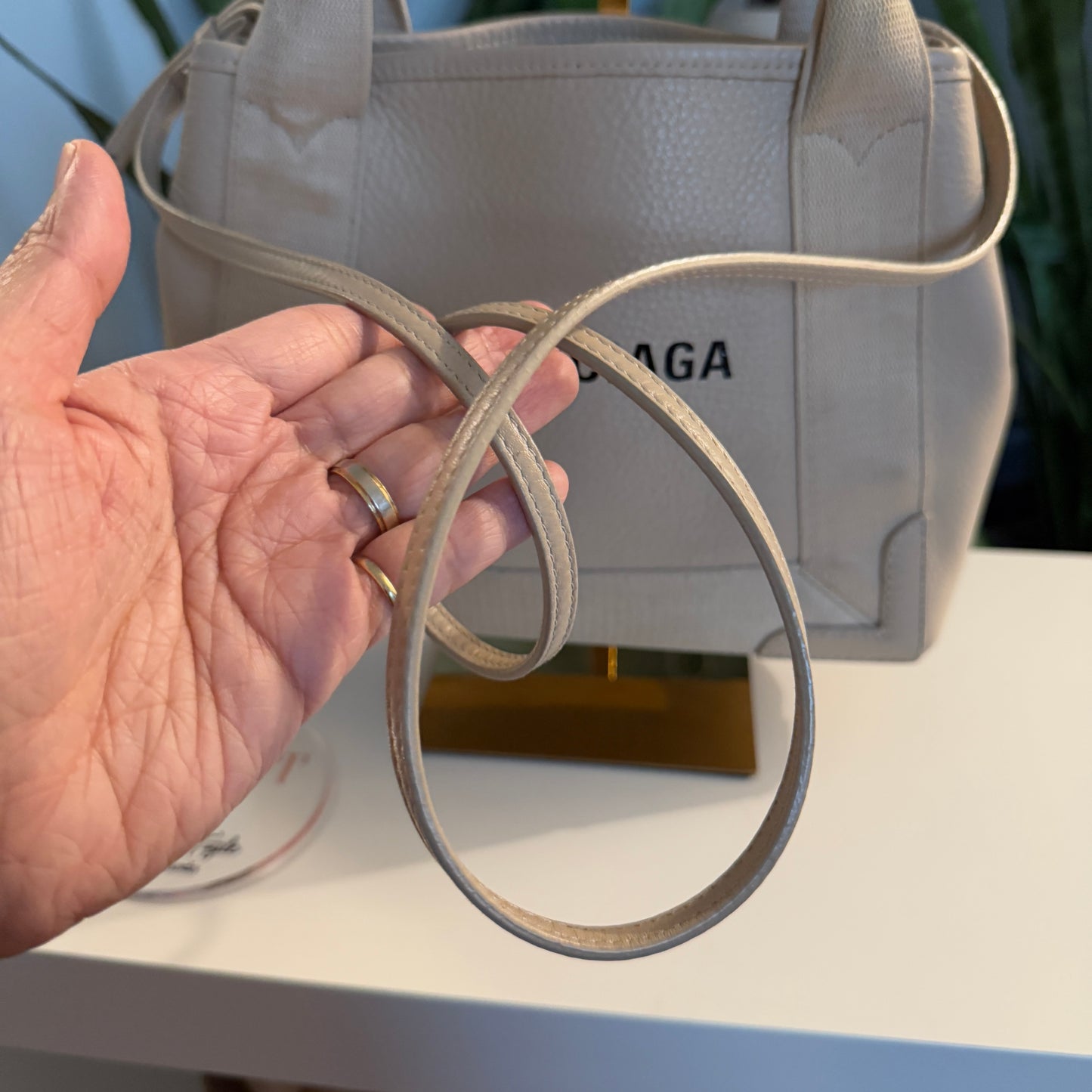 Balenciaga Calfskin Leather XS Cabas 2-way Tote / Crossbody