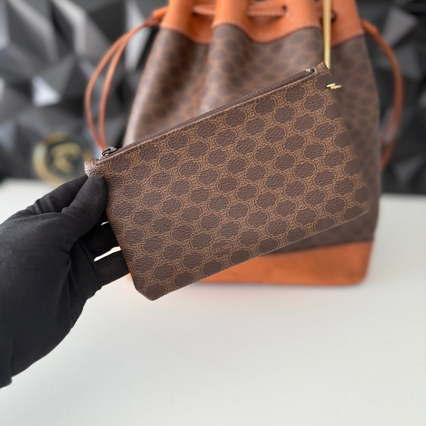 Celine Bucket Bag with pouch