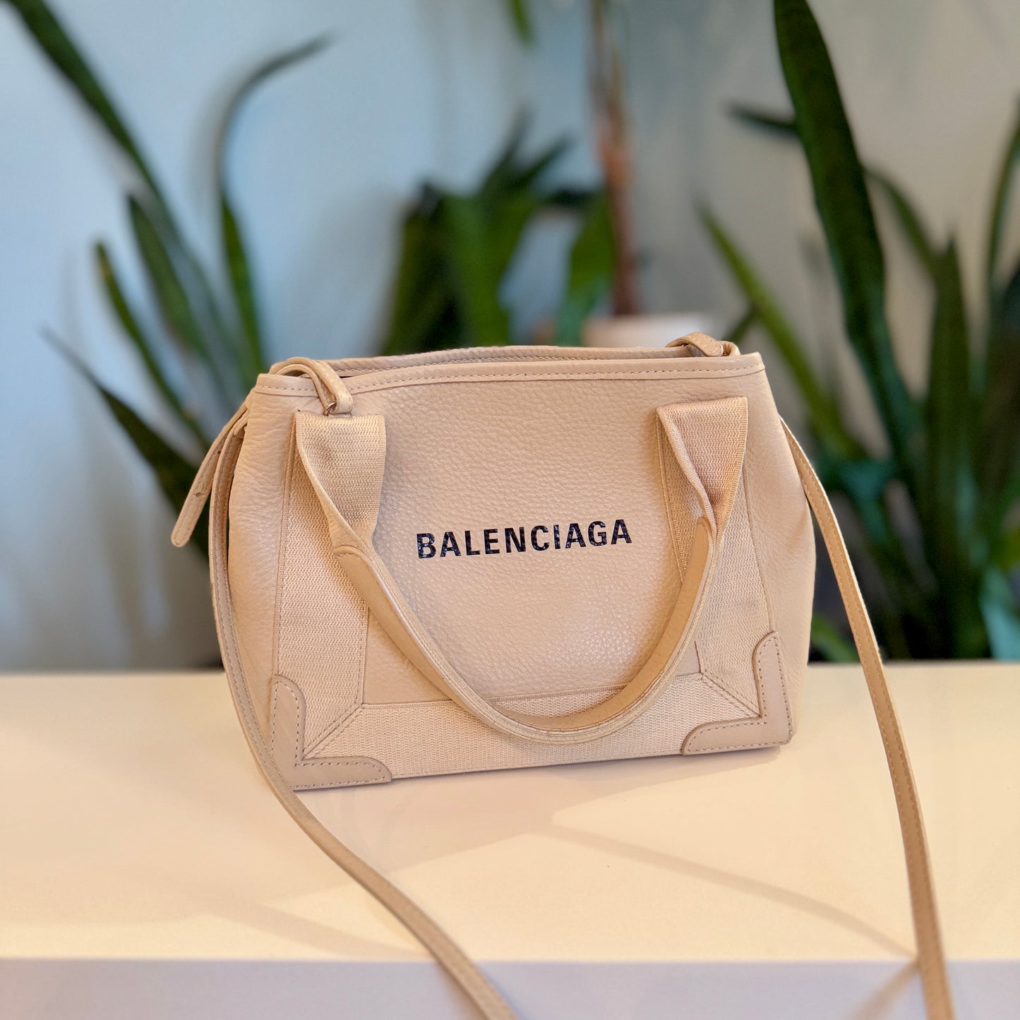Balenciaga Calfskin Leather XS Cabas 2-way Tote / Crossbody