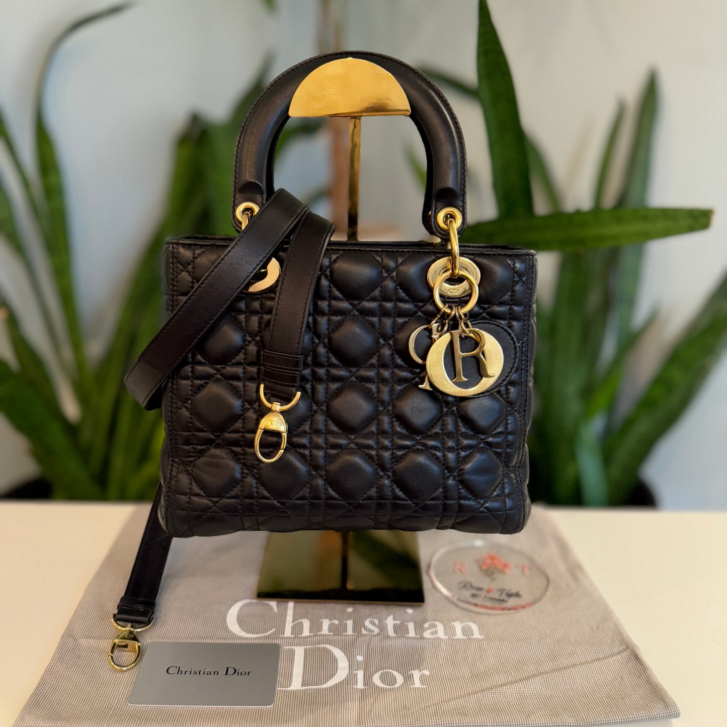 Lady Dior Small Lambskin GHW