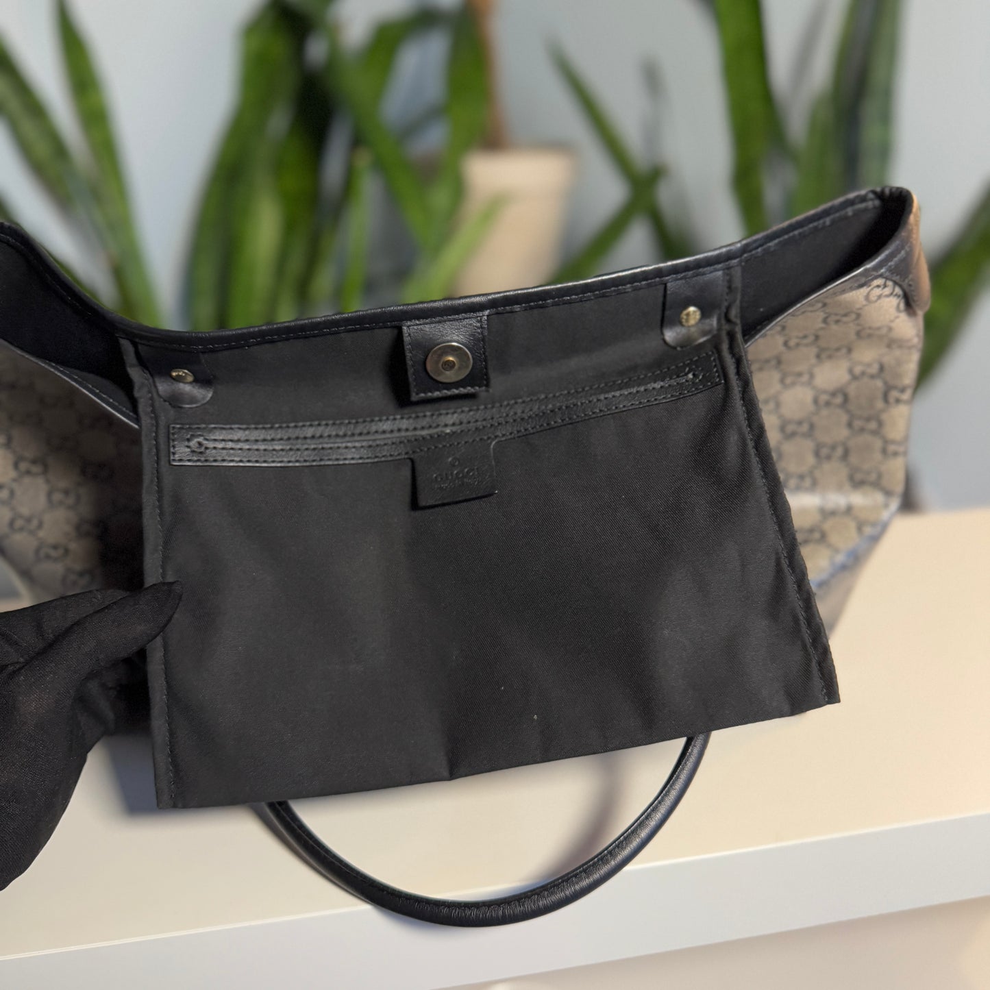 Gucci Crystal & Black Tote