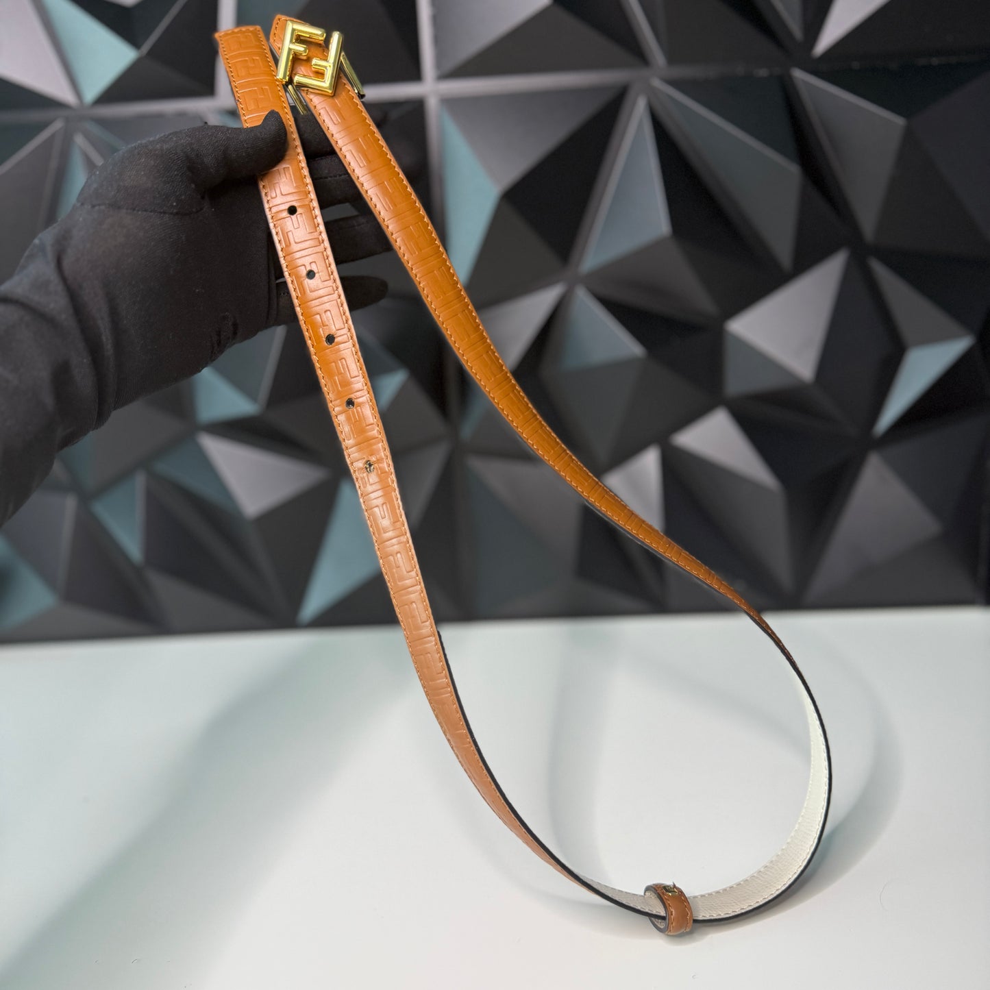 Fendi Reversible Logo Dress Belt