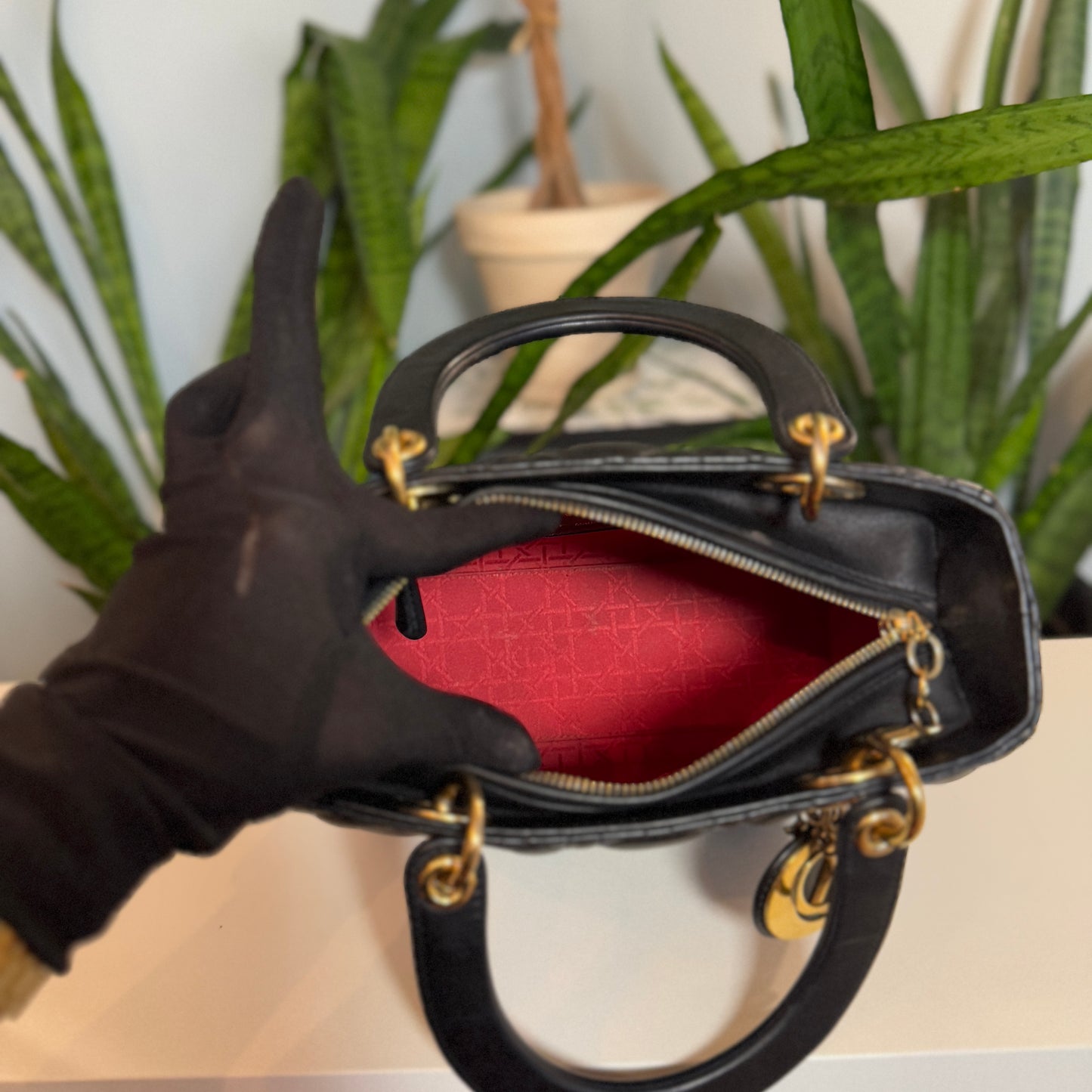 Lady Dior Small Lambskin GHW