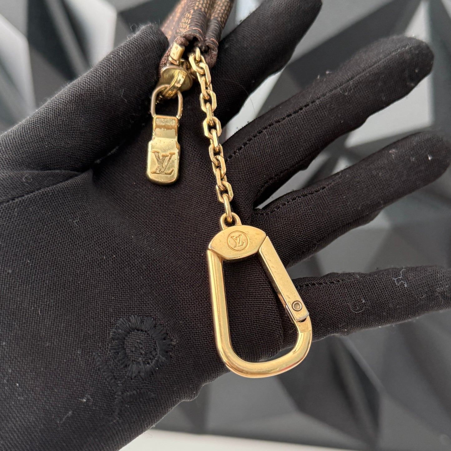 Louis Vuitton Damier Ebene Key Cles