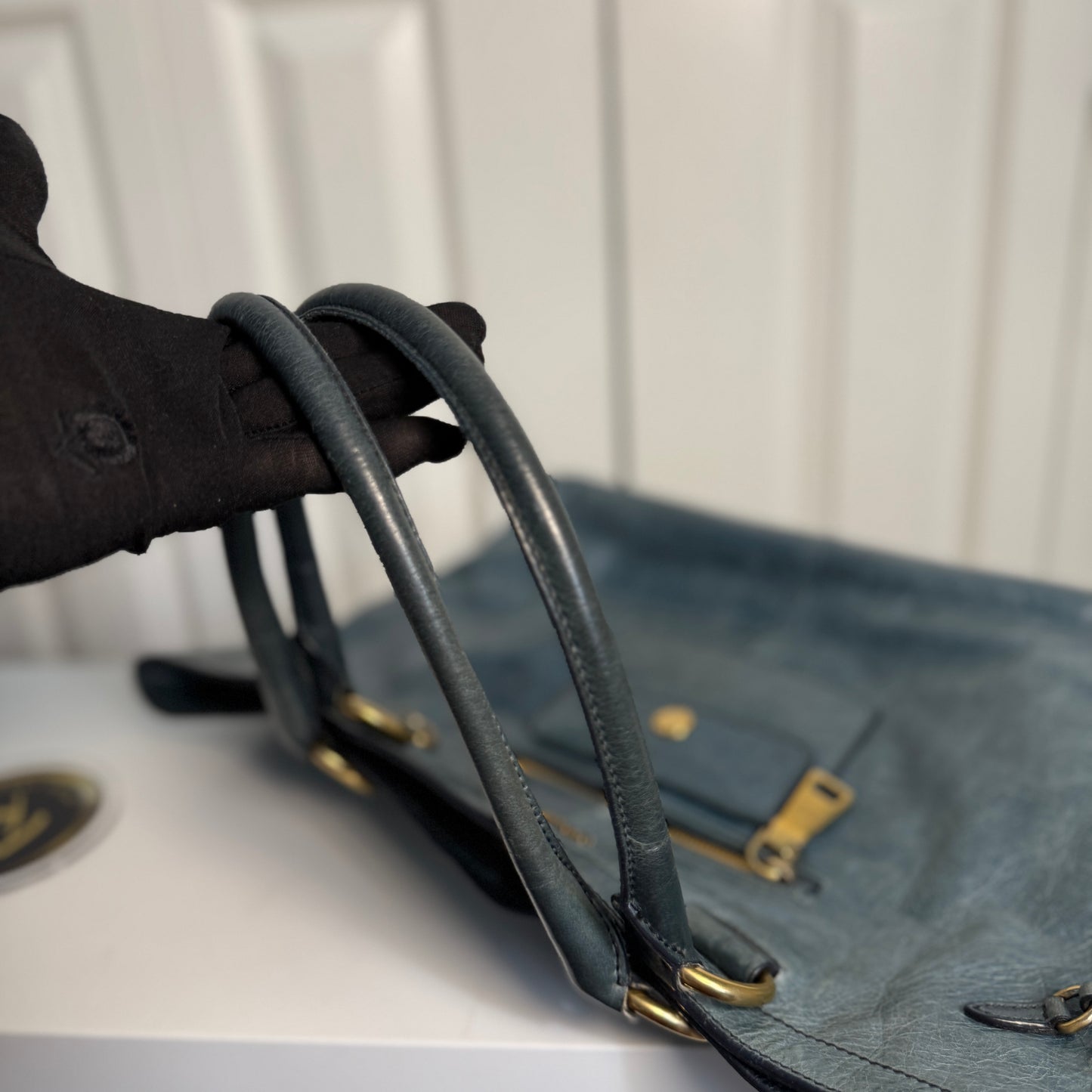 Prada Vitello Shine Leather Tote