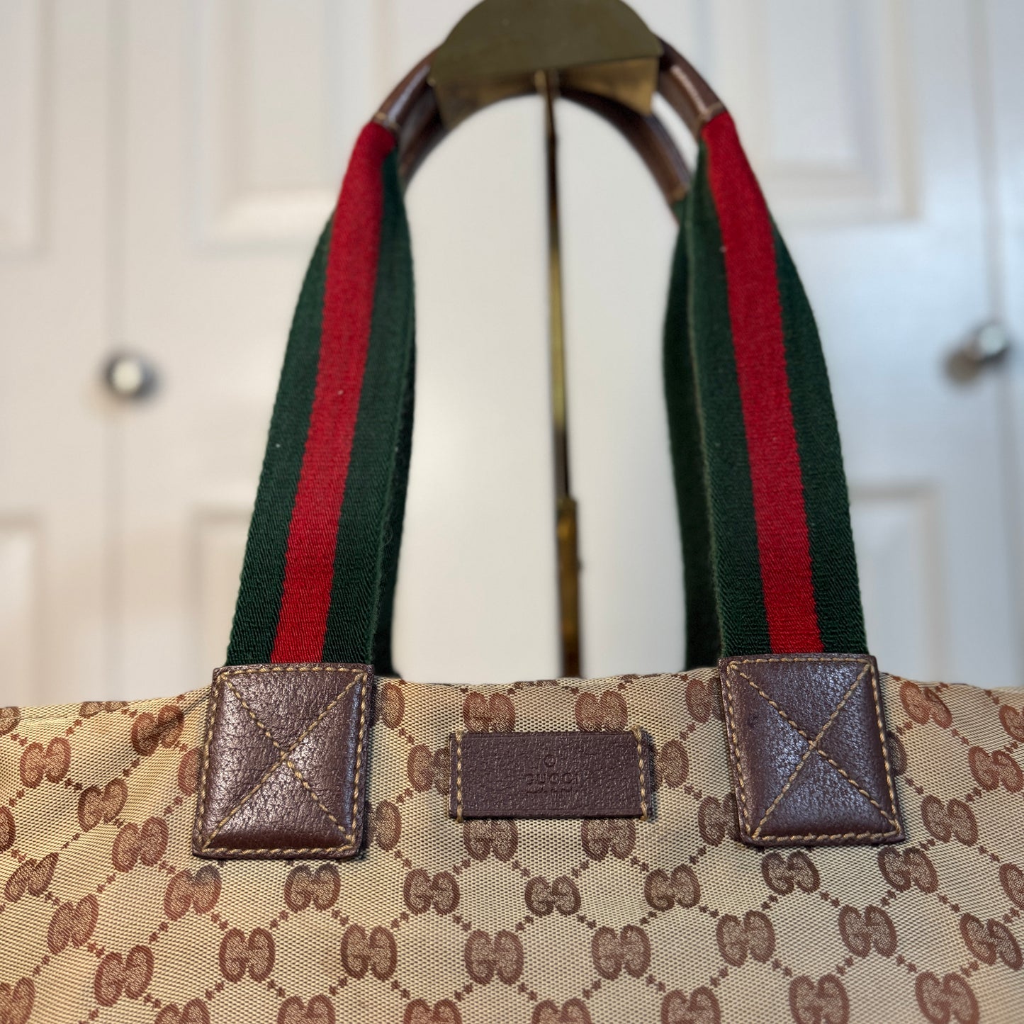 Gucci Sherry Line Canvas Tote
