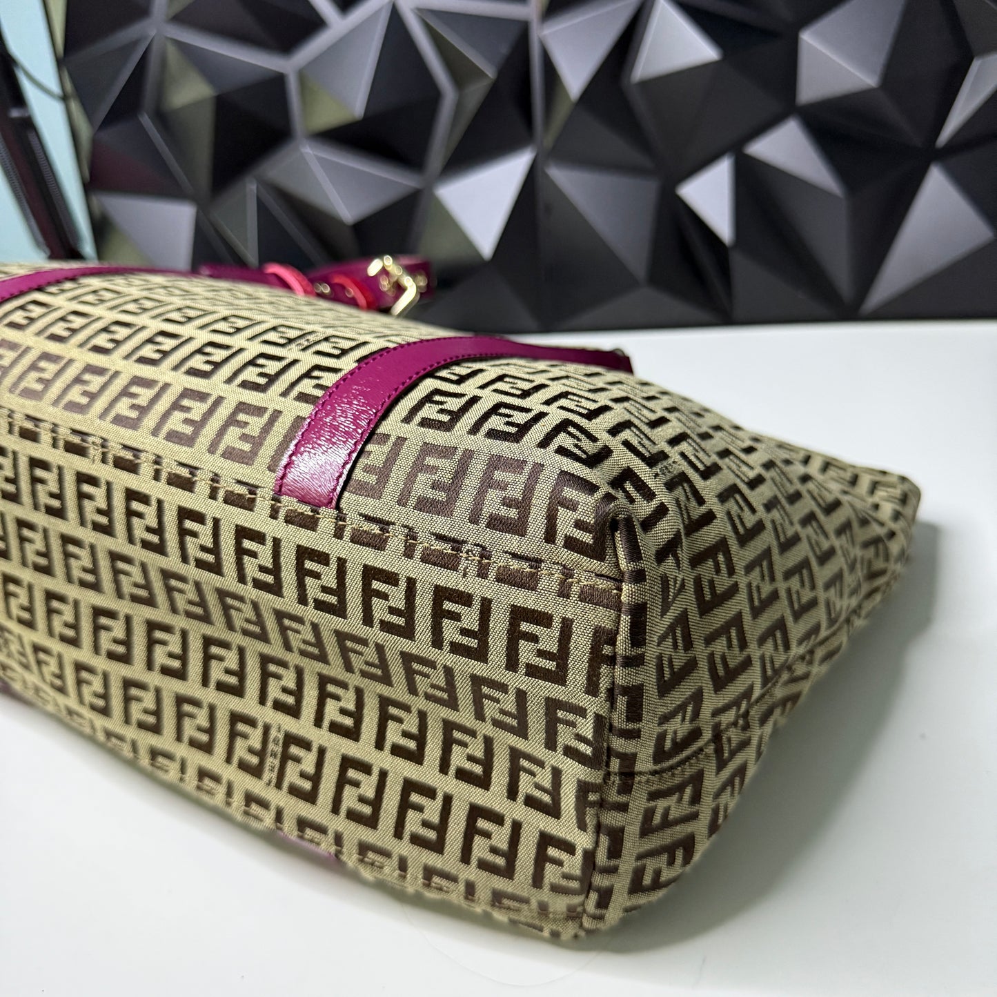 Fendi Zucchino Canvas Superstar Tote