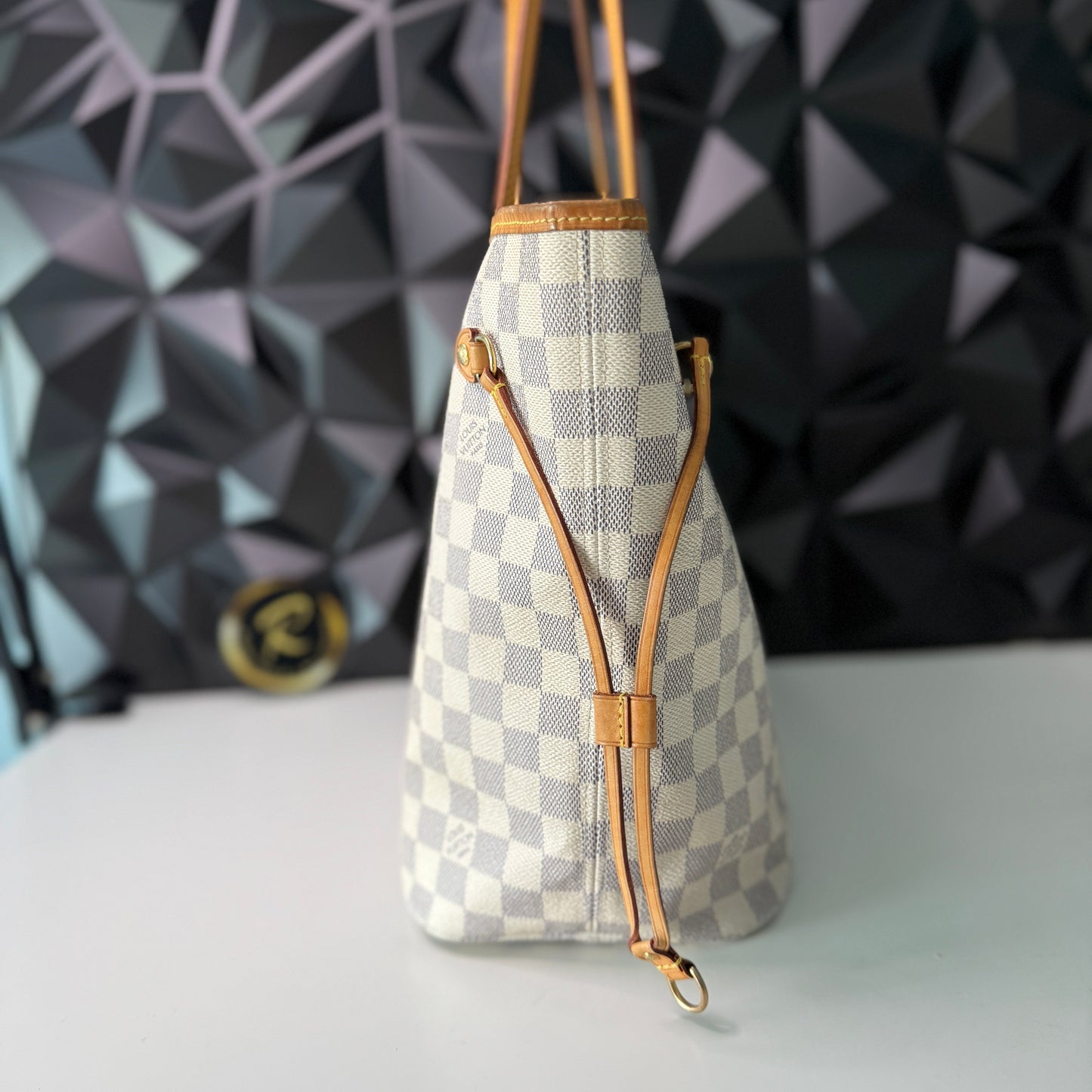 Louis Vuitton Neverfull MM, Damier Azur