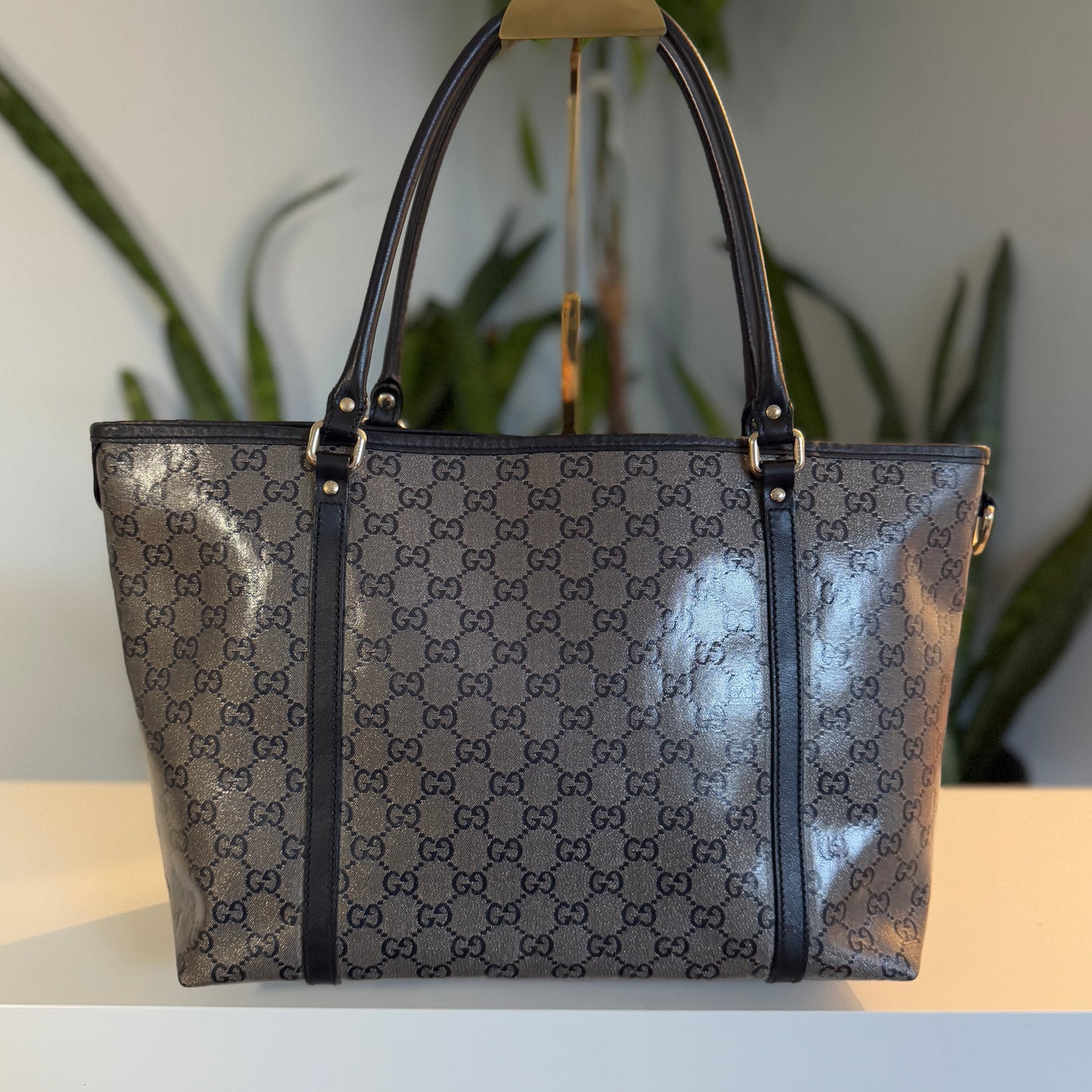Gucci Crystal & Black Tote