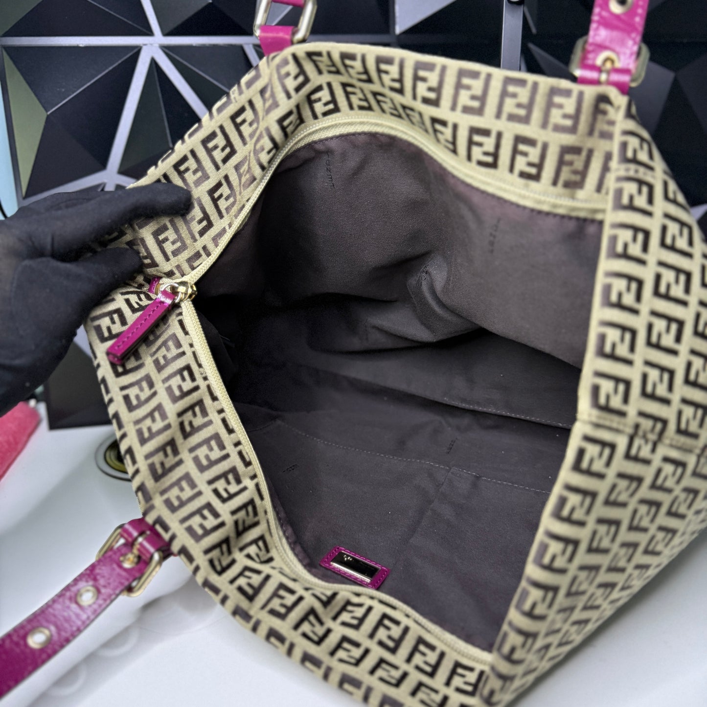Fendi Zucchino Canvas Superstar Tote
