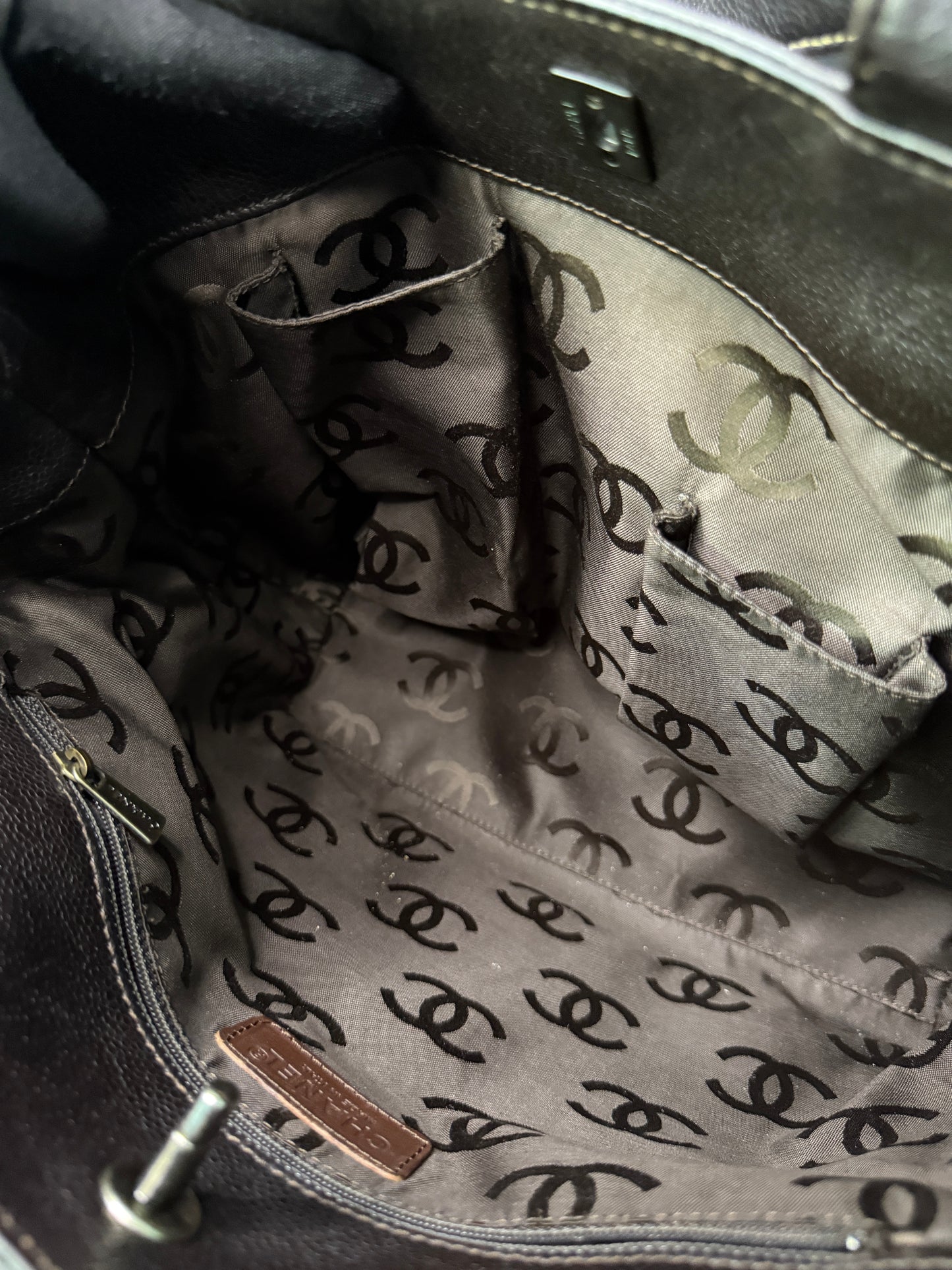 Chanel Caviar Leather 2-way Tote