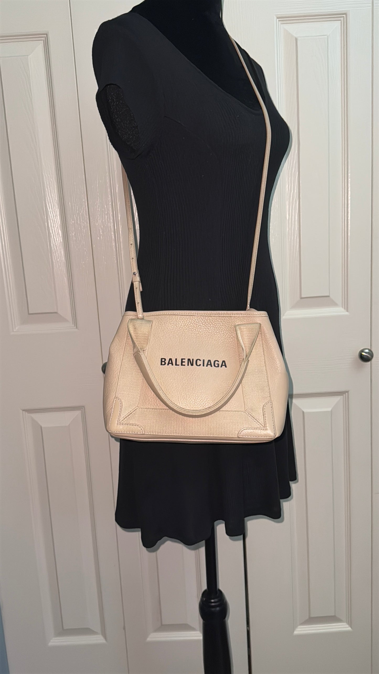 Balenciaga Calfskin Leather XS Cabas 2-way Tote / Crossbody