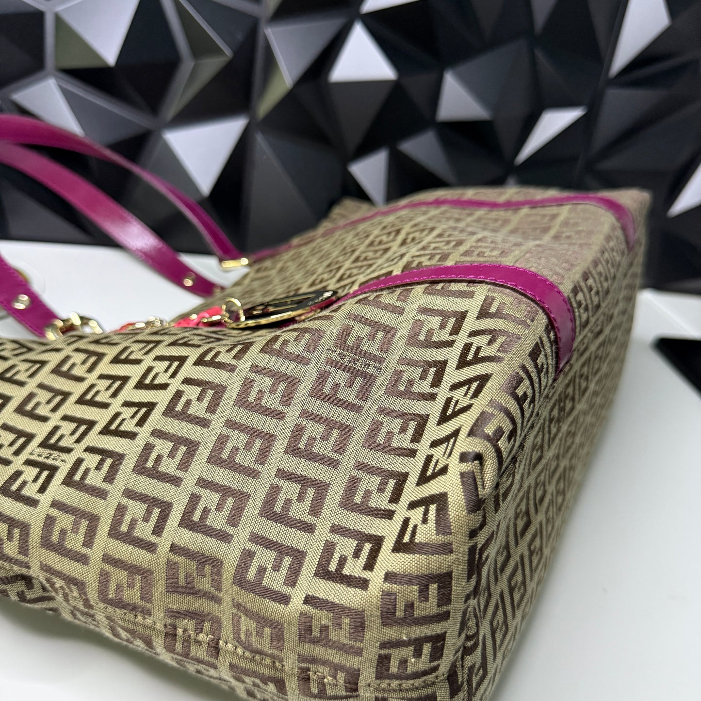 Fendi Zucchino Canvas Superstar Tote