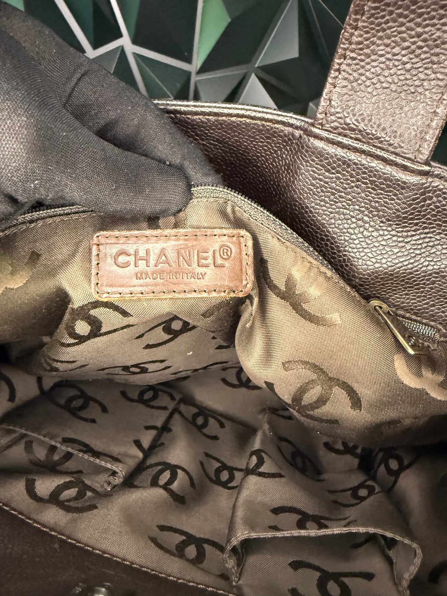 Chanel Caviar Leather 2-way Tote