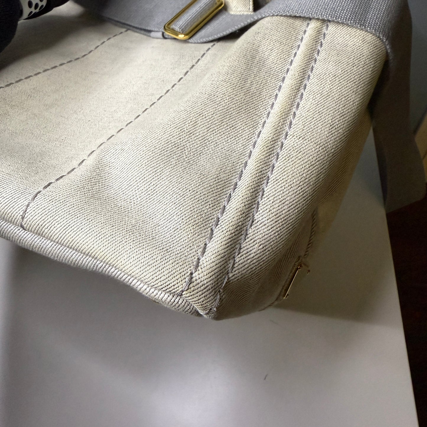 Prada Canapa Gray Denim, Large