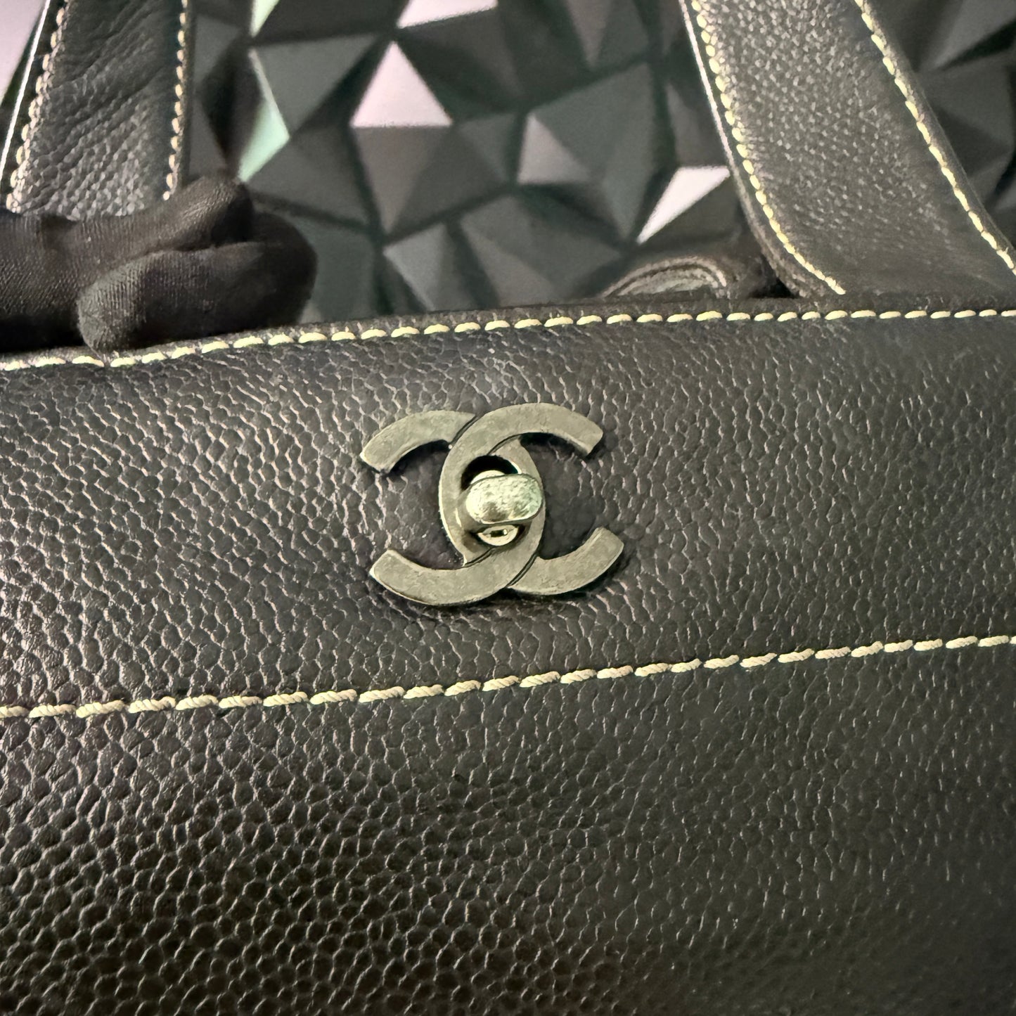 Chanel Caviar Leather 2-way Tote