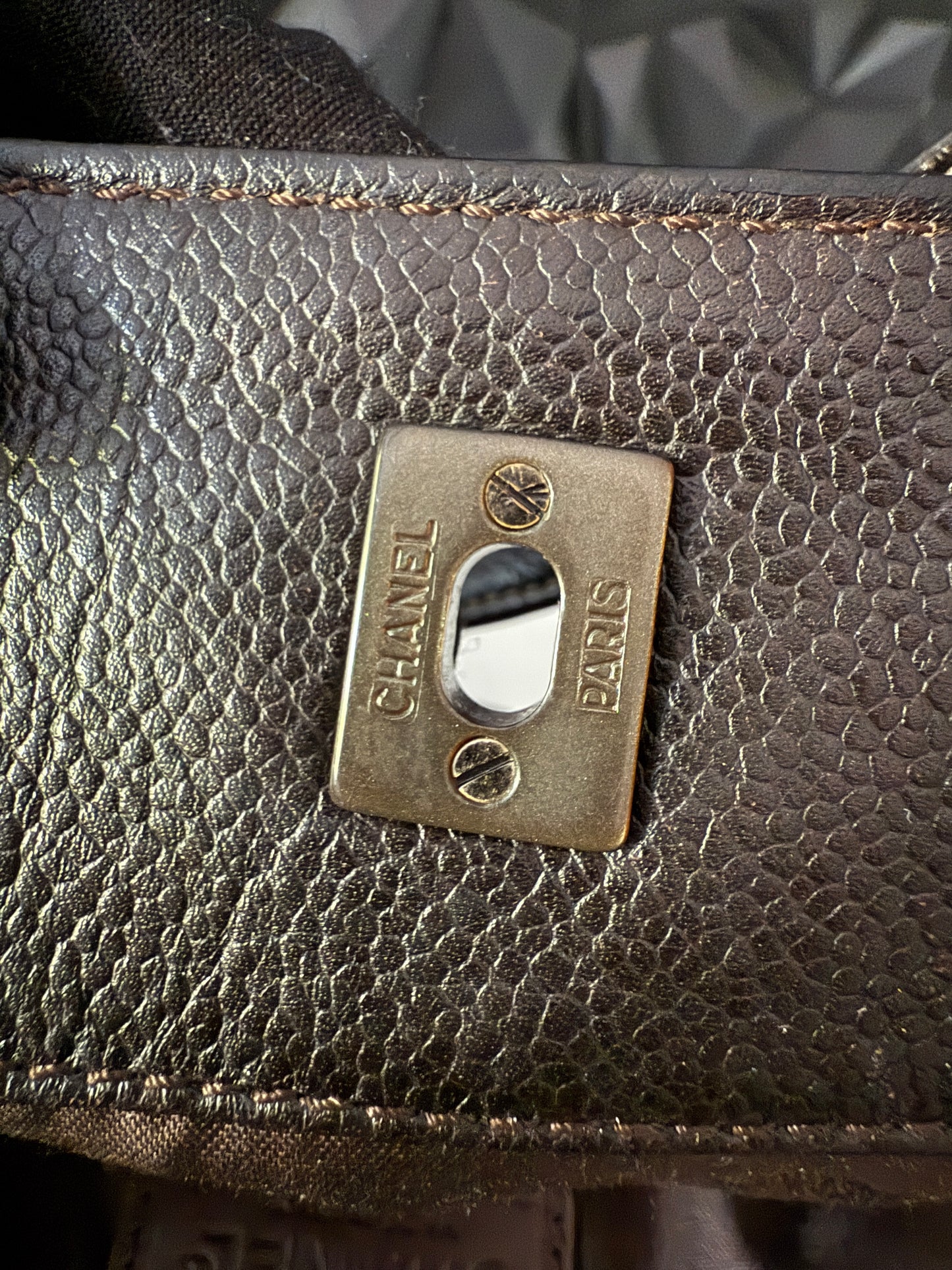 Chanel Caviar Leather 2-way Tote