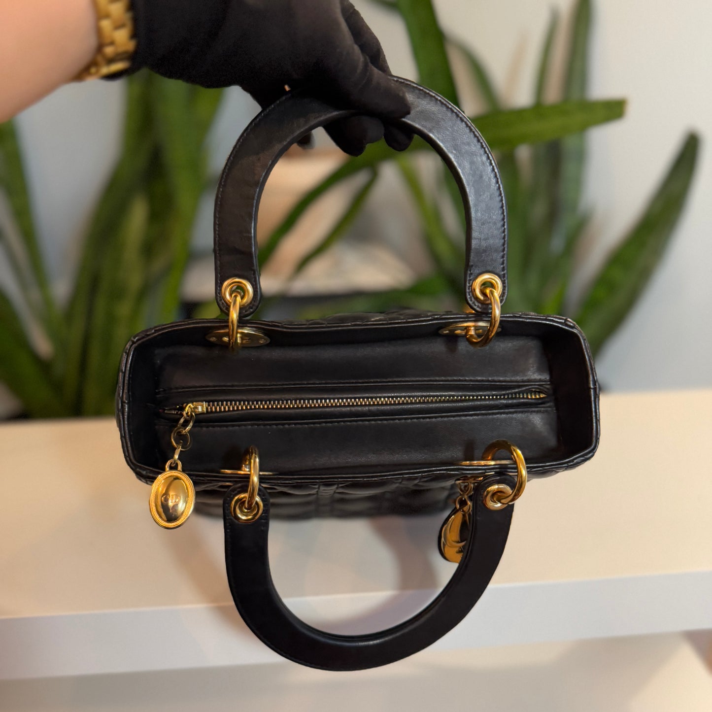 Lady Dior Small Lambskin GHW