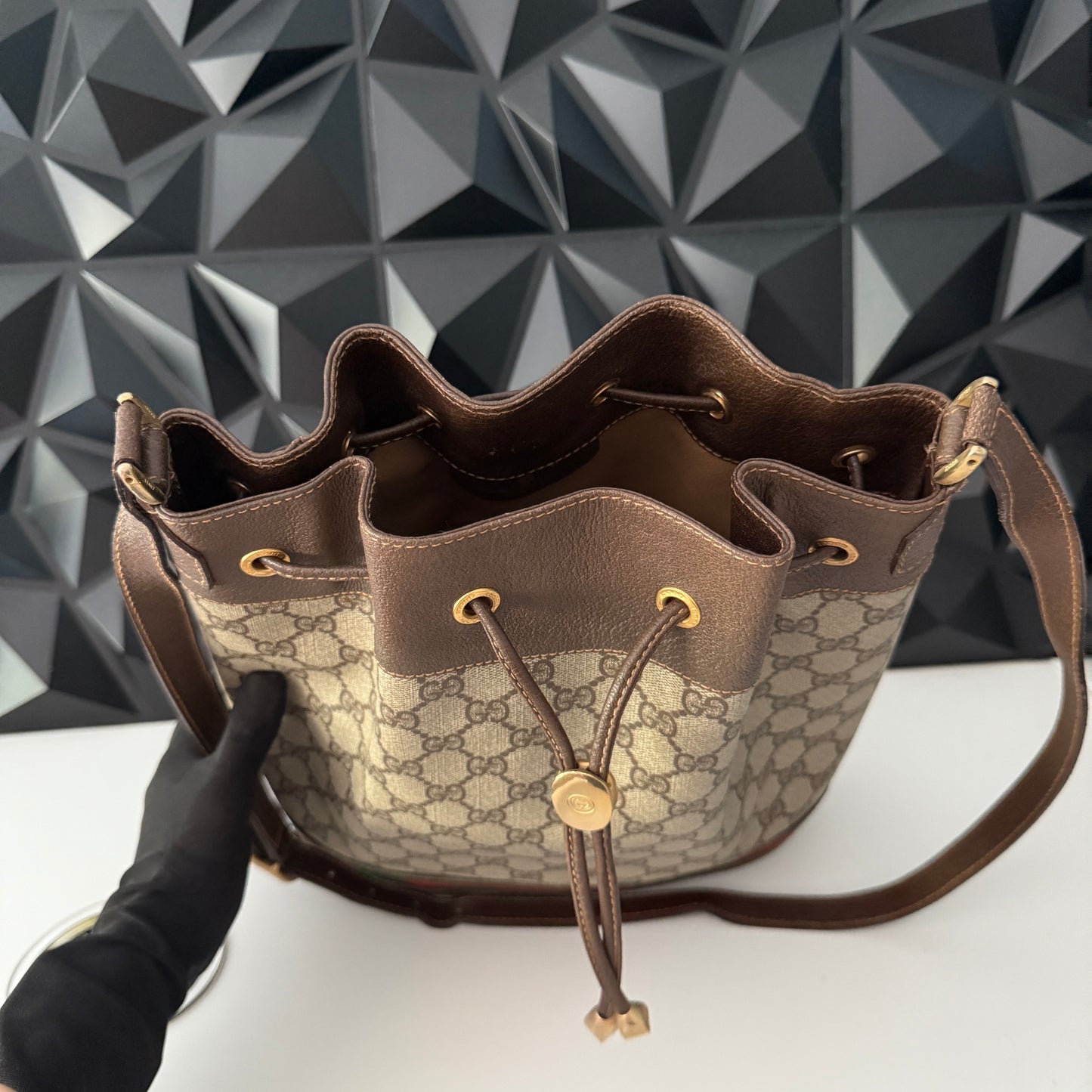 Gucci Sherry Line Bucket Bag