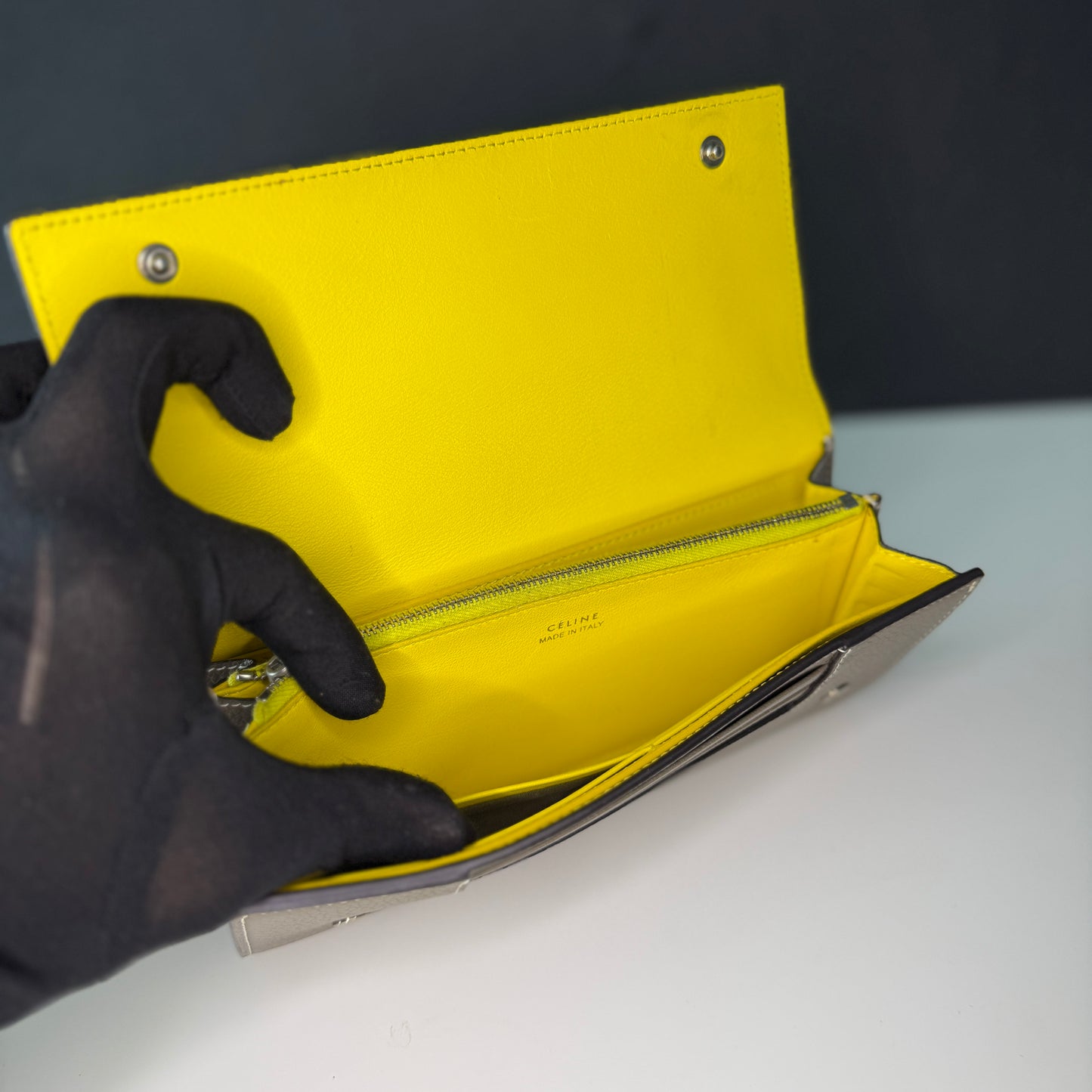 Celine Leather Continental Wallet
