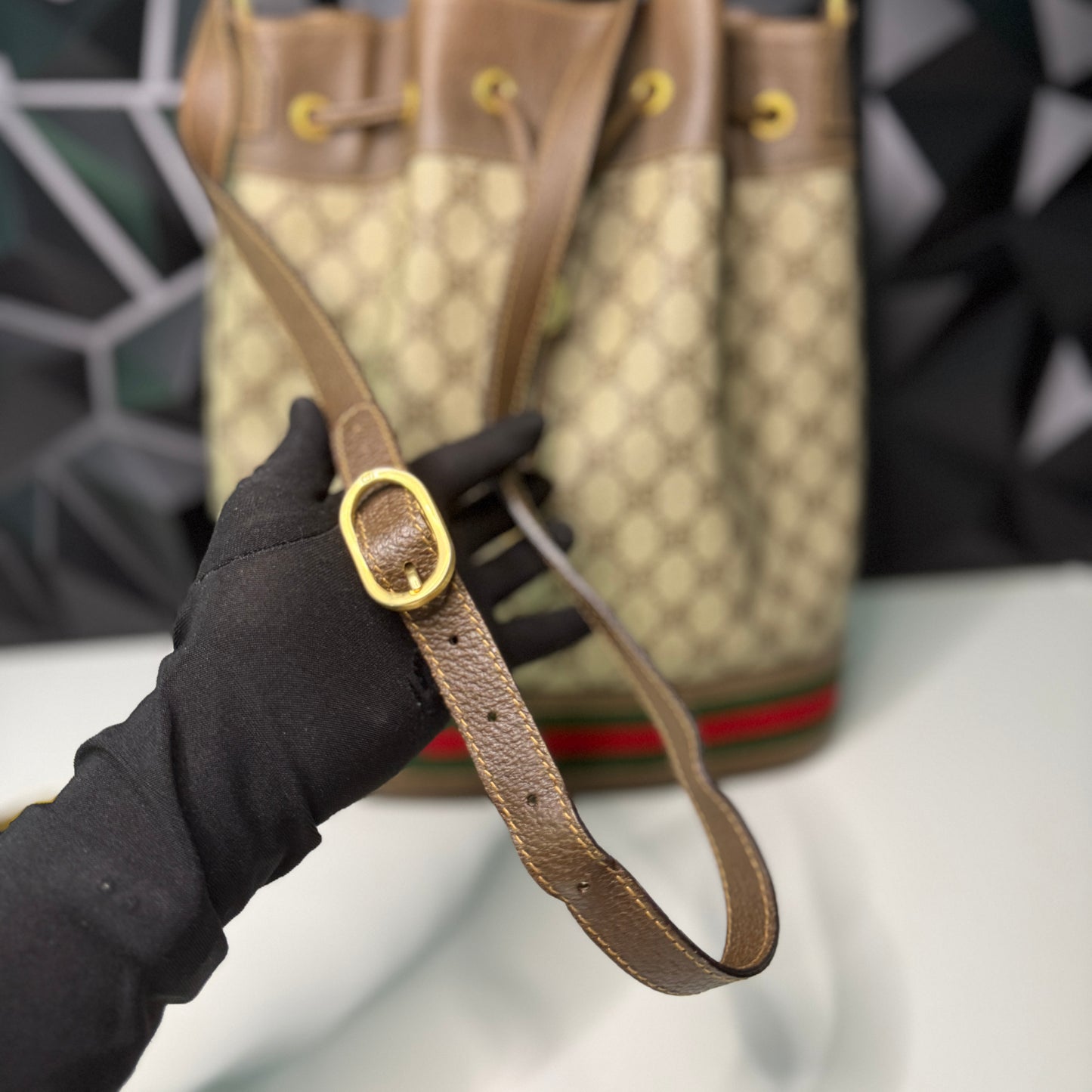 Gucci Sherry Line Bucket Bag