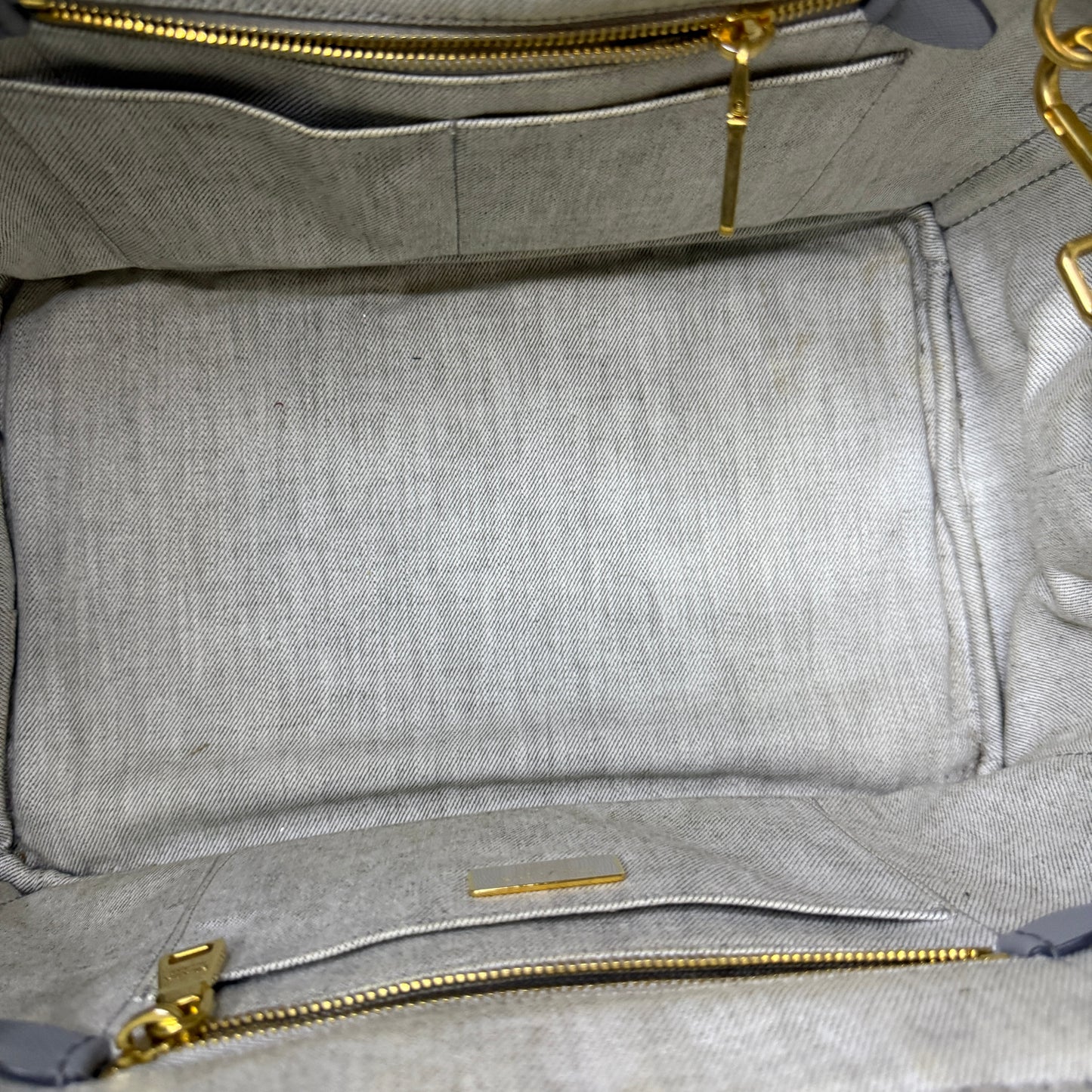 Prada Canapa Gray Denim, Large