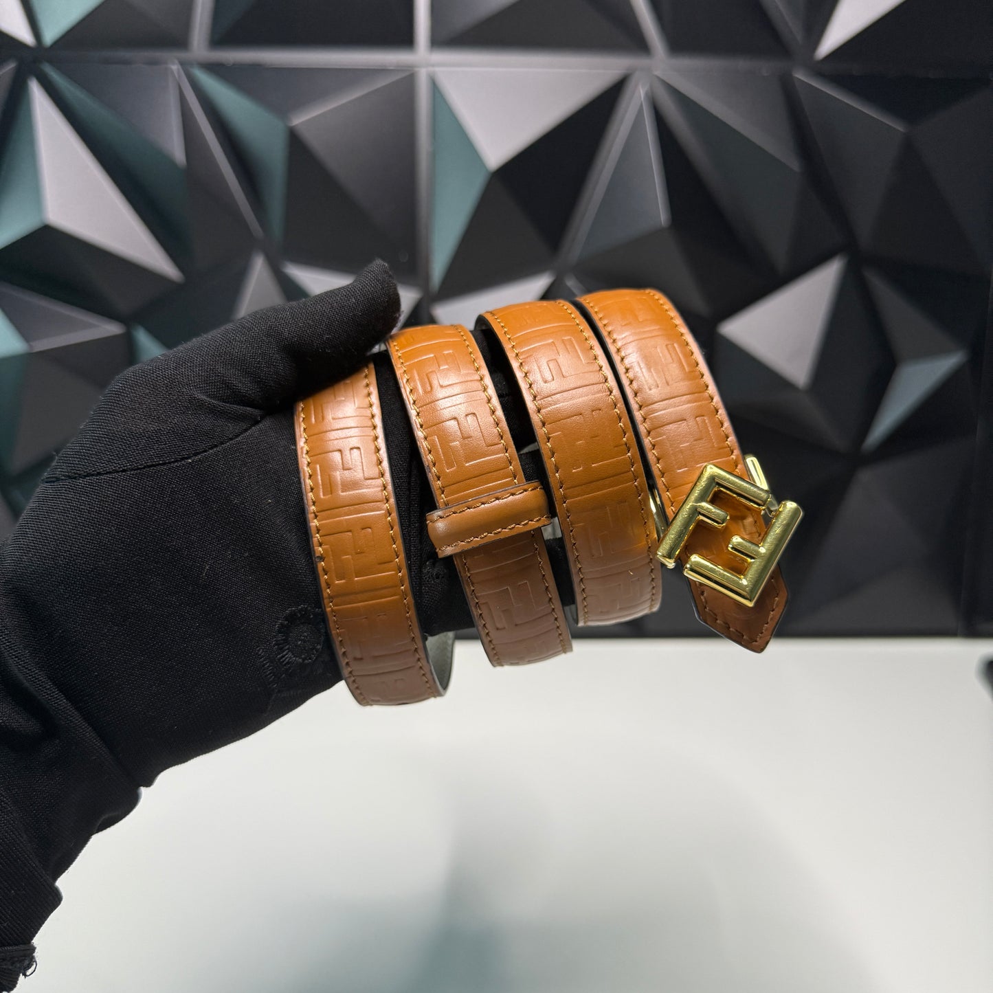 Fendi Reversible Logo Dress Belt