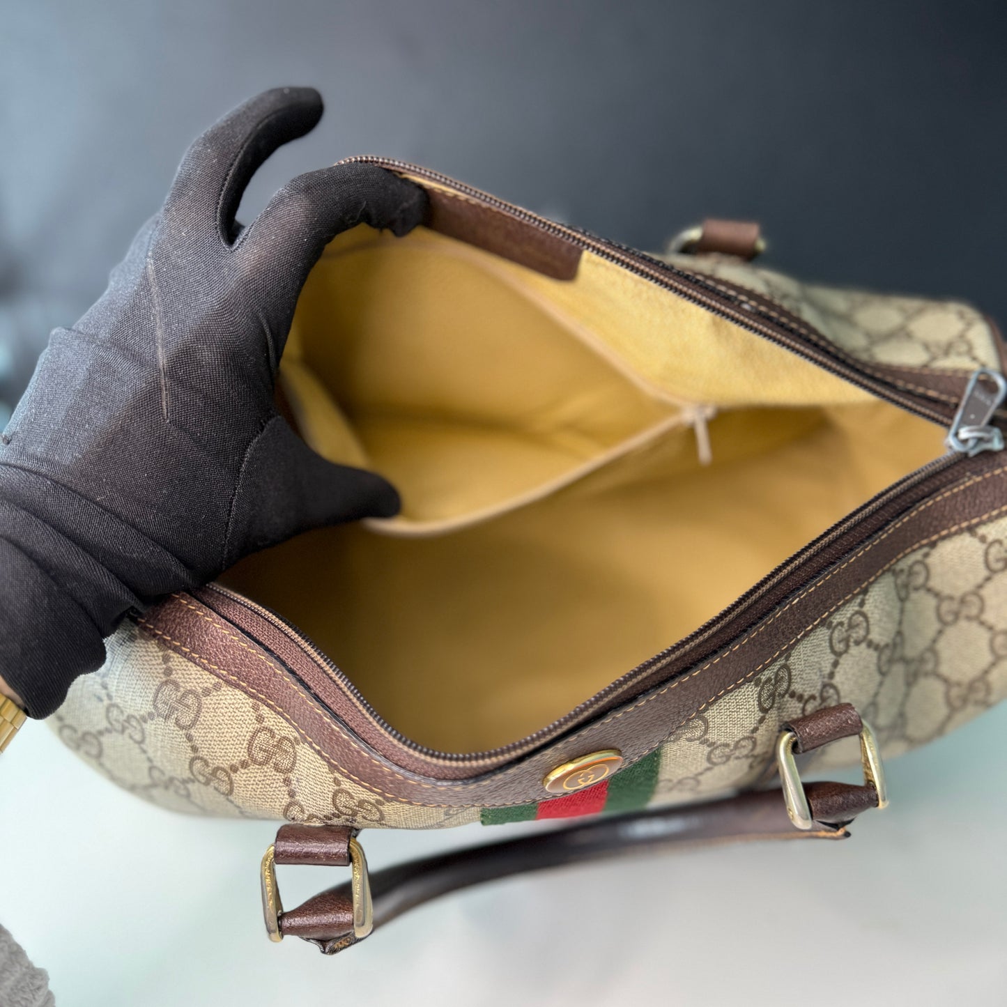 Gucci Sherry Line Boston Bag