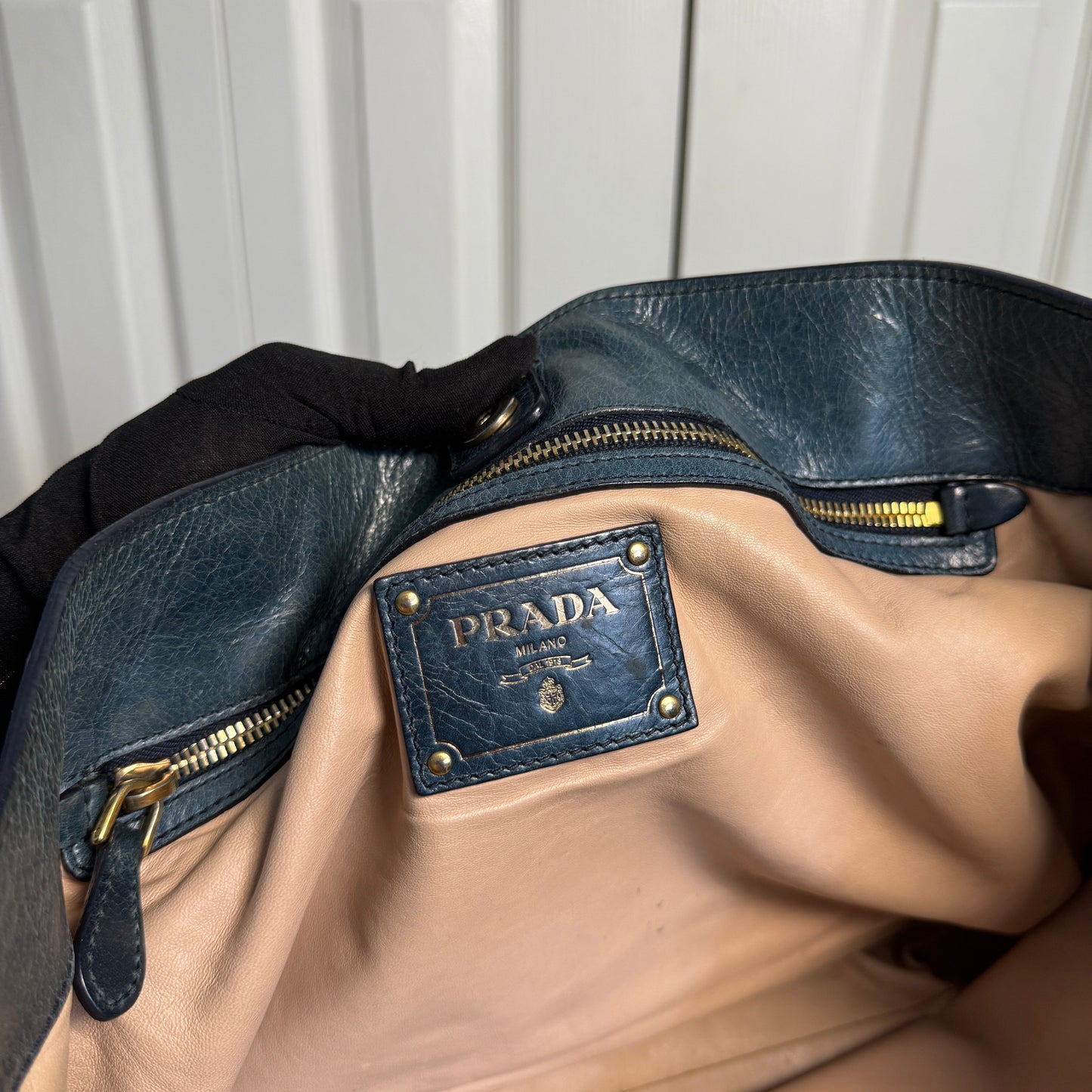 Prada Vitello Shine Leather Tote