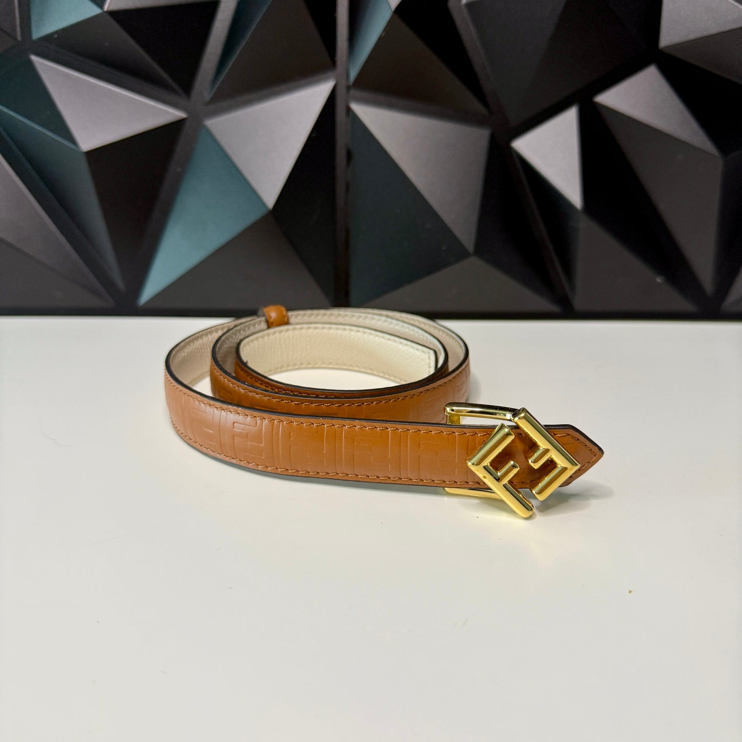 Fendi Reversible Logo Dress Belt