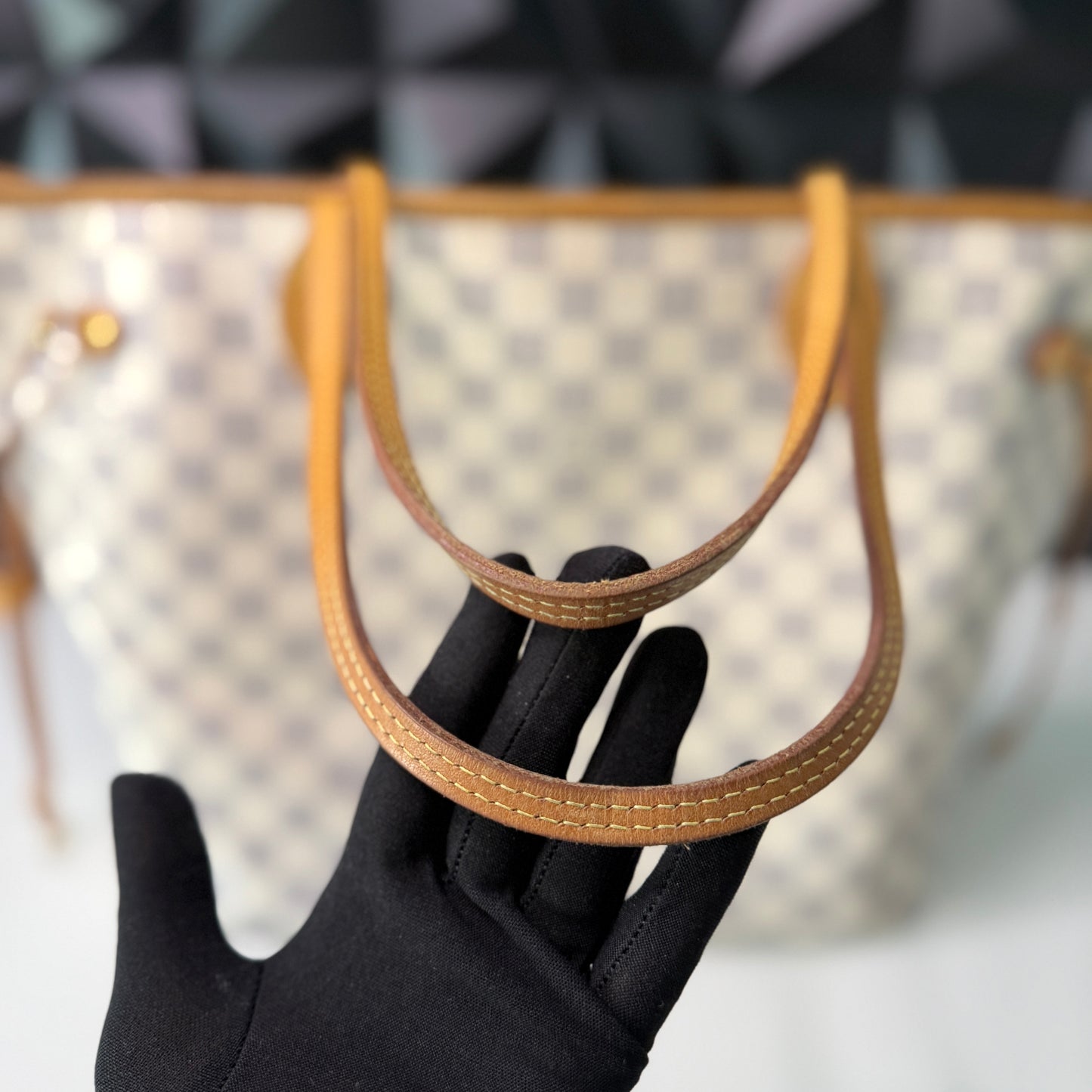 Louis Vuitton Neverfull MM, Damier Azur