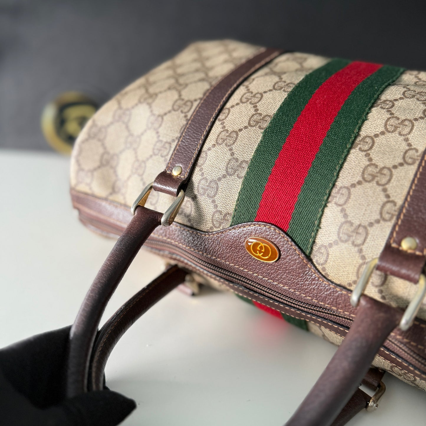 Gucci Sherry Line Boston Bag