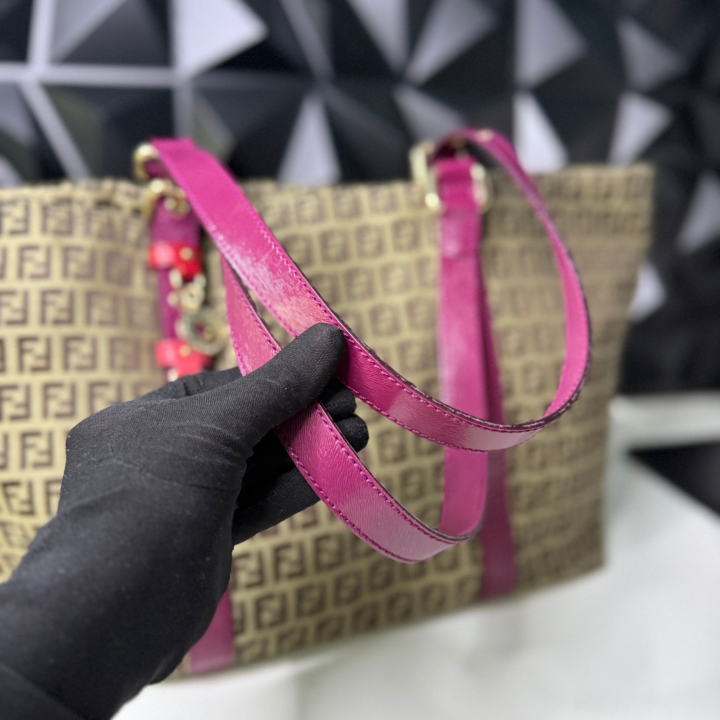 Fendi Zucchino Canvas Superstar Tote