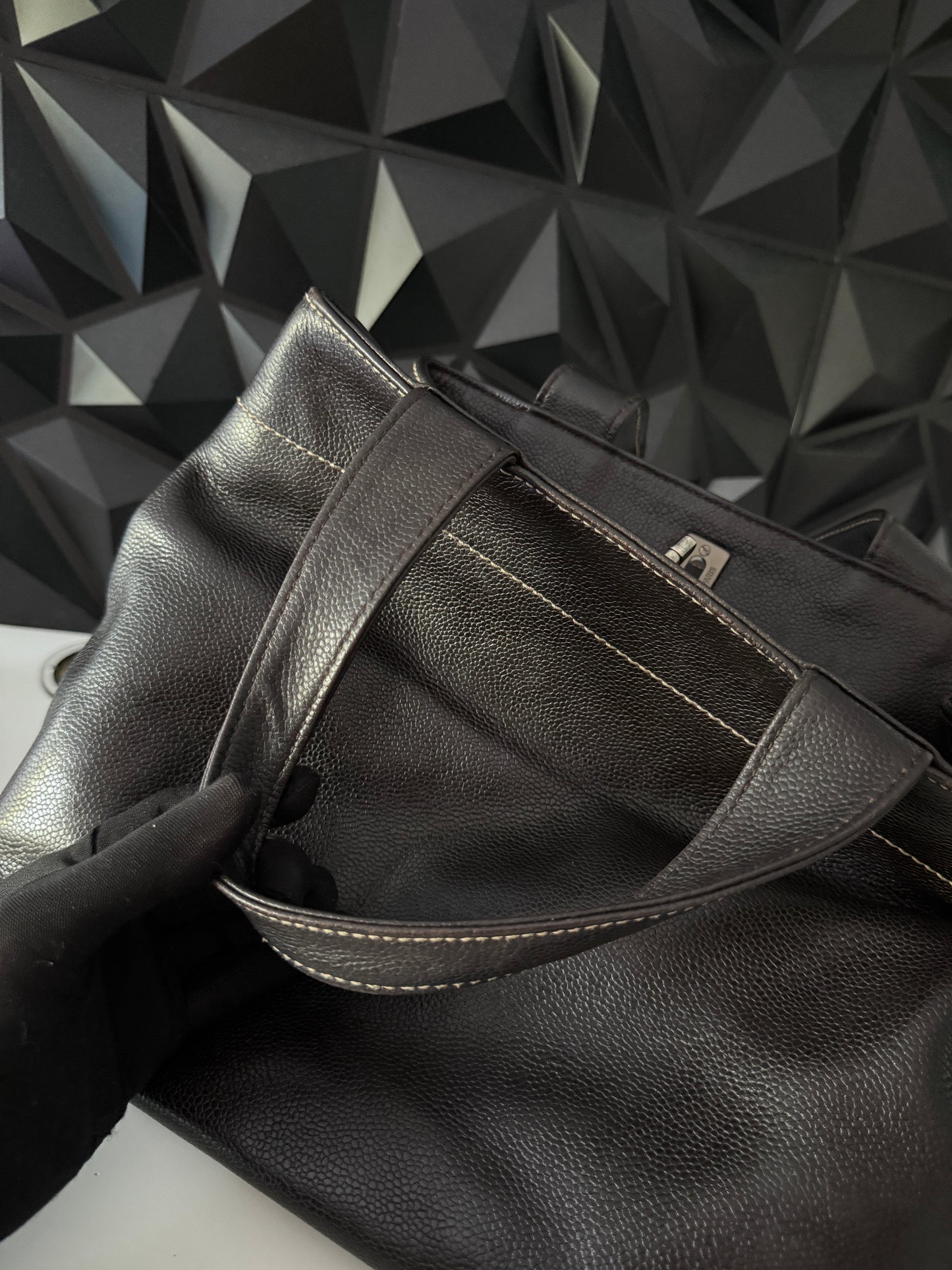 Chanel Caviar Leather 2-way Tote