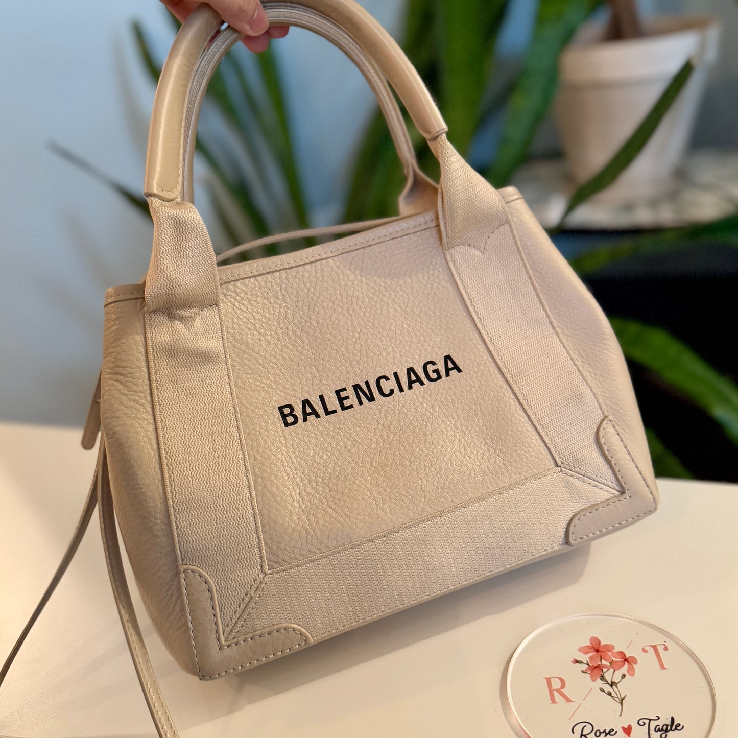 Balenciaga Calfskin Leather XS Cabas 2-way Tote / Crossbody