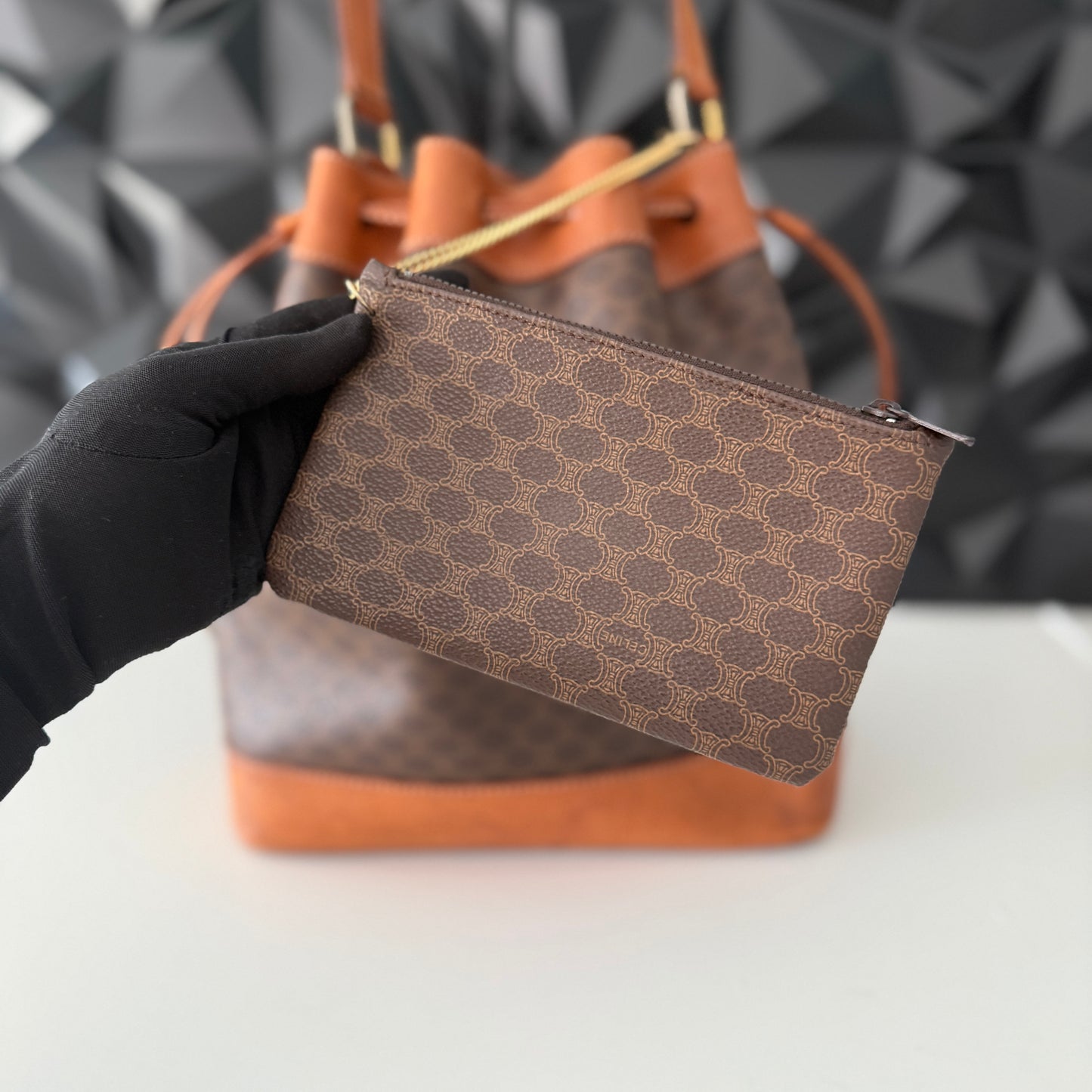 Celine Bucket Bag with pouch