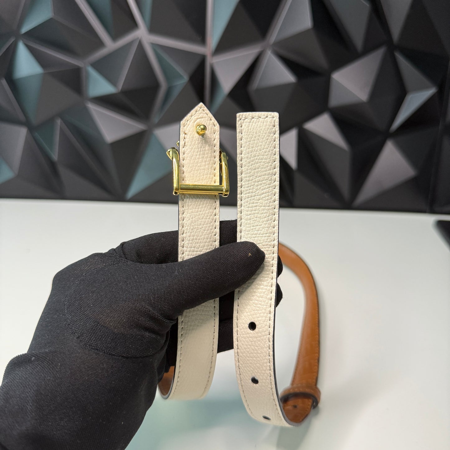 Fendi Reversible Logo Dress Belt
