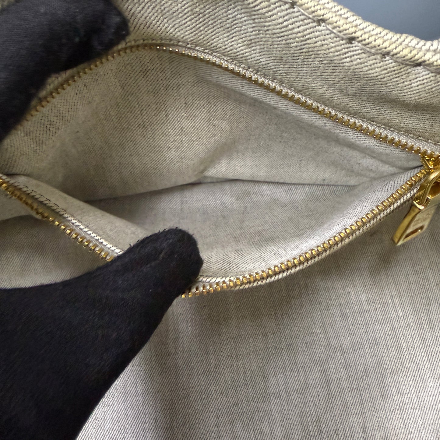 Prada Canapa Gray Denim, Large