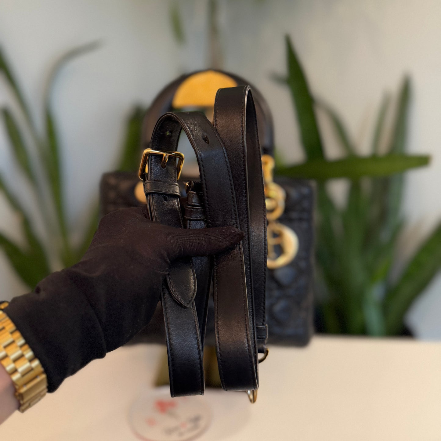 Lady Dior Small Lambskin GHW