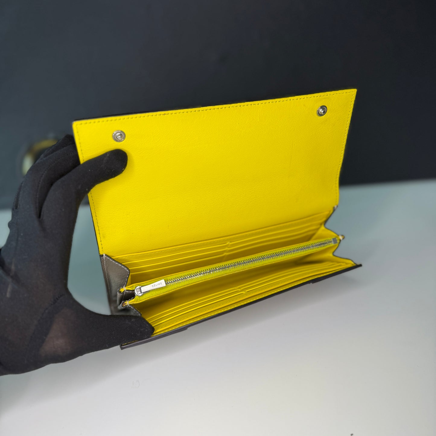 Celine Leather Continental Wallet