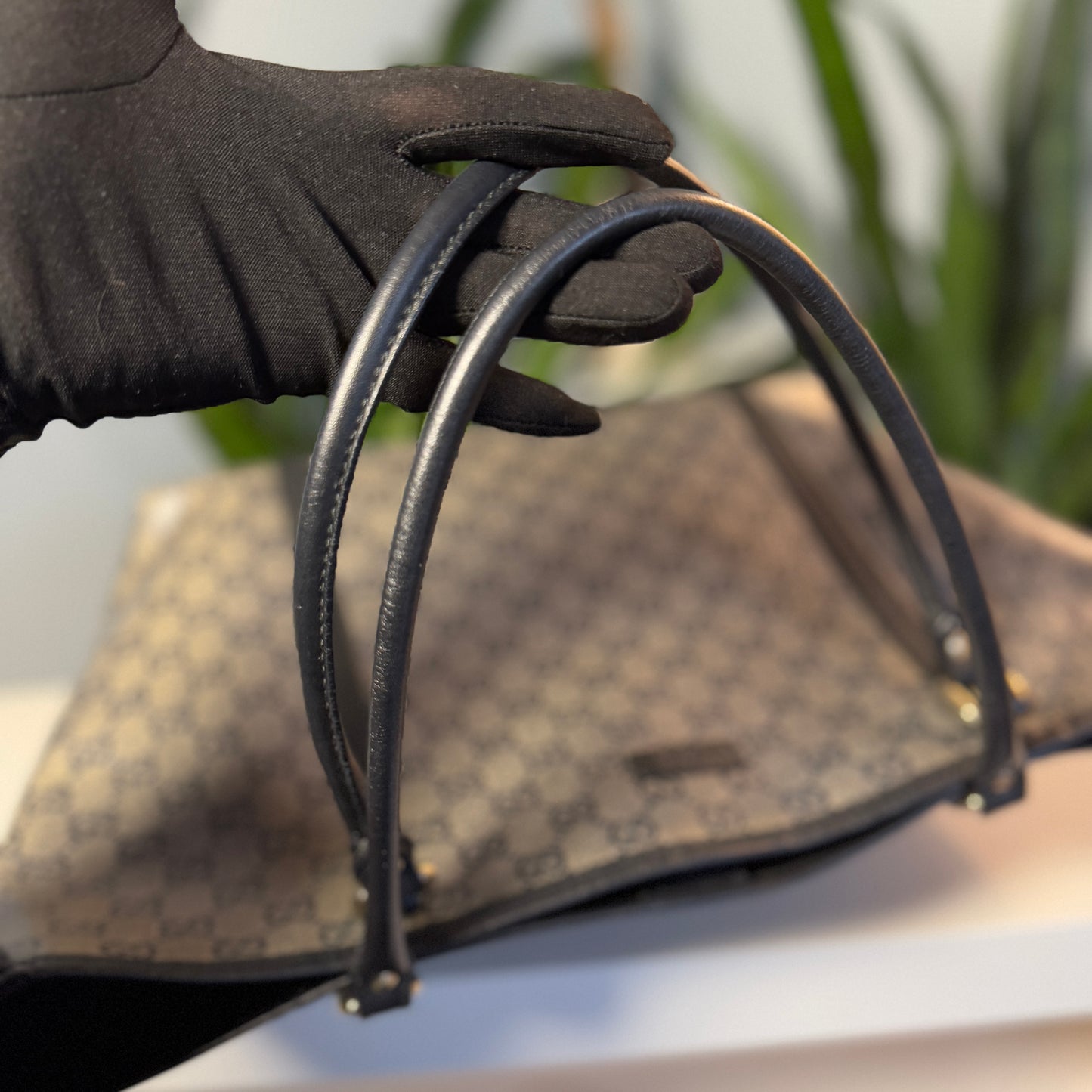 Gucci Crystal & Black Tote